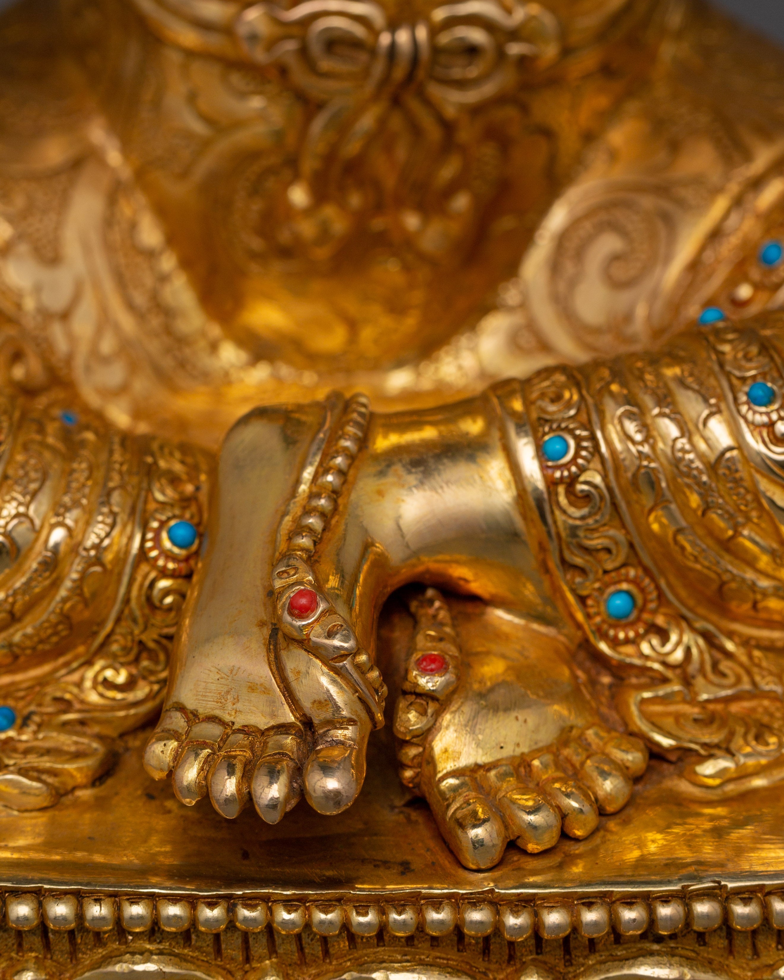 Earth Store Bodhisattva Kshitigarbha Buddhist Copper Sculpture | Tibetan Artwork