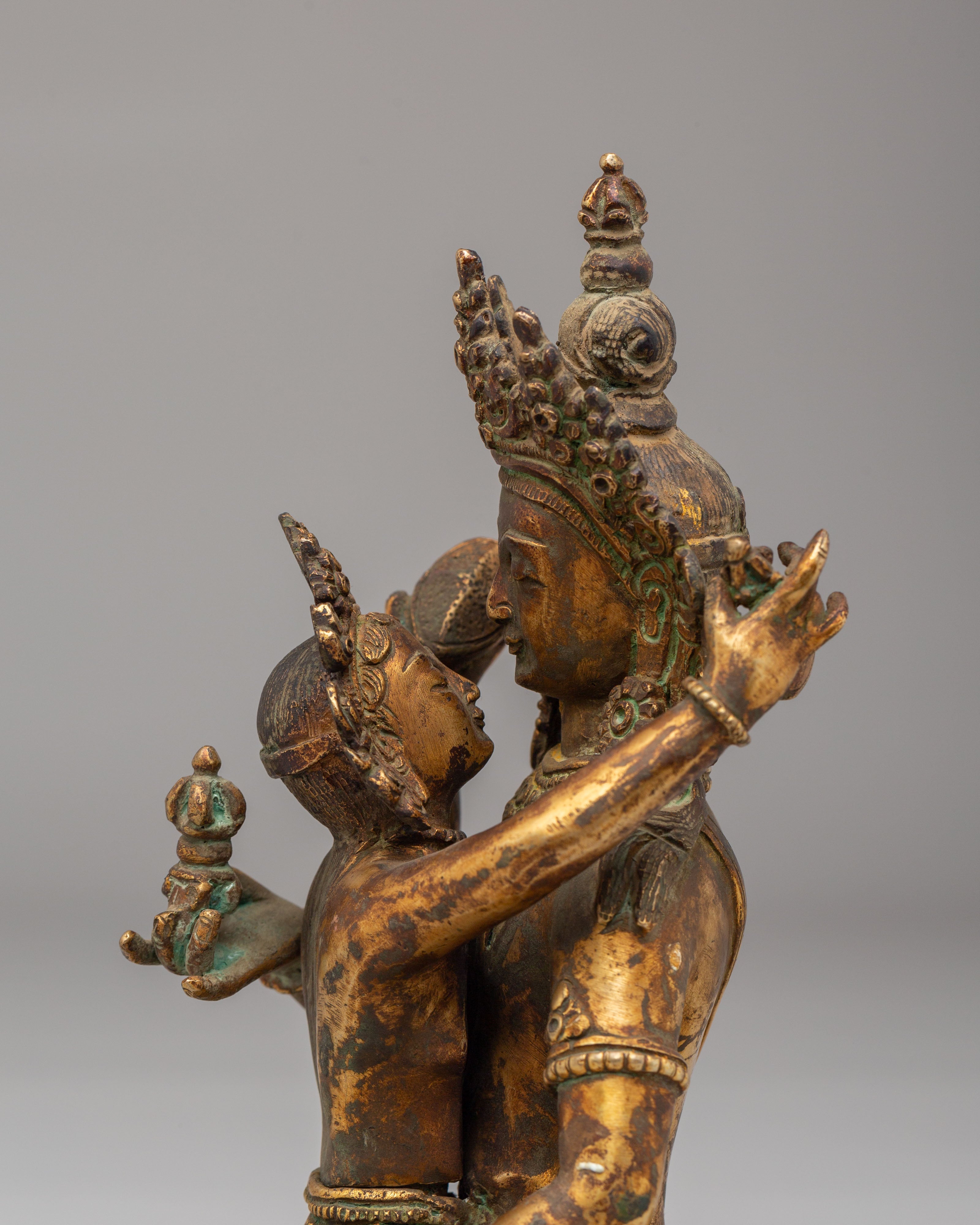 Vajrasattva With Consort Figurine | Vajragarvi Buddhist Sculpture
