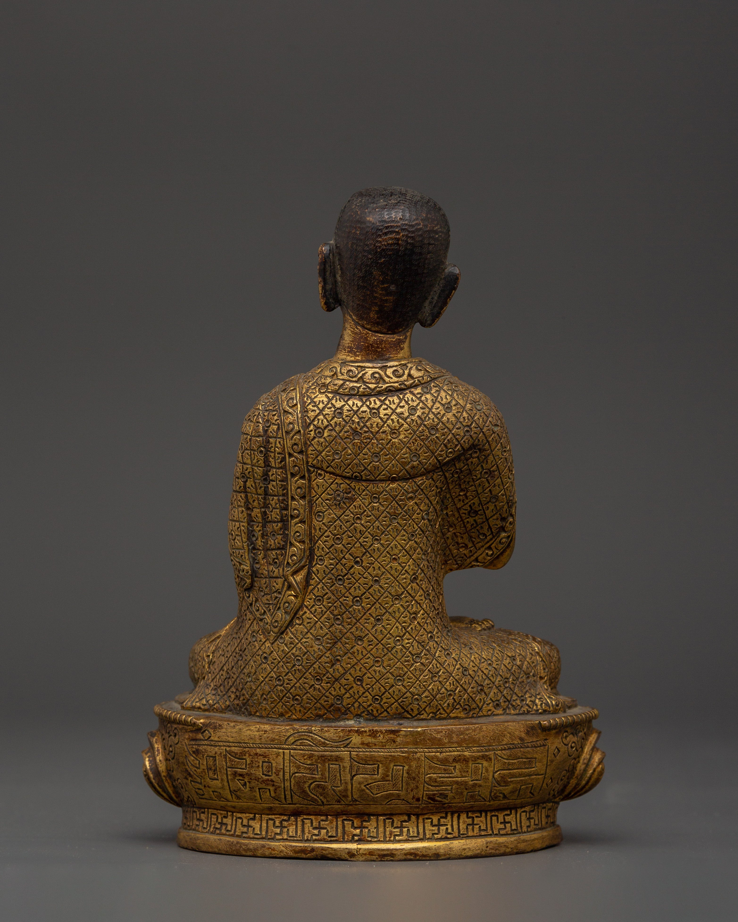 Handcrafted Brass body Tsongkhapa with Je Gyaltsab & Je Khedrup