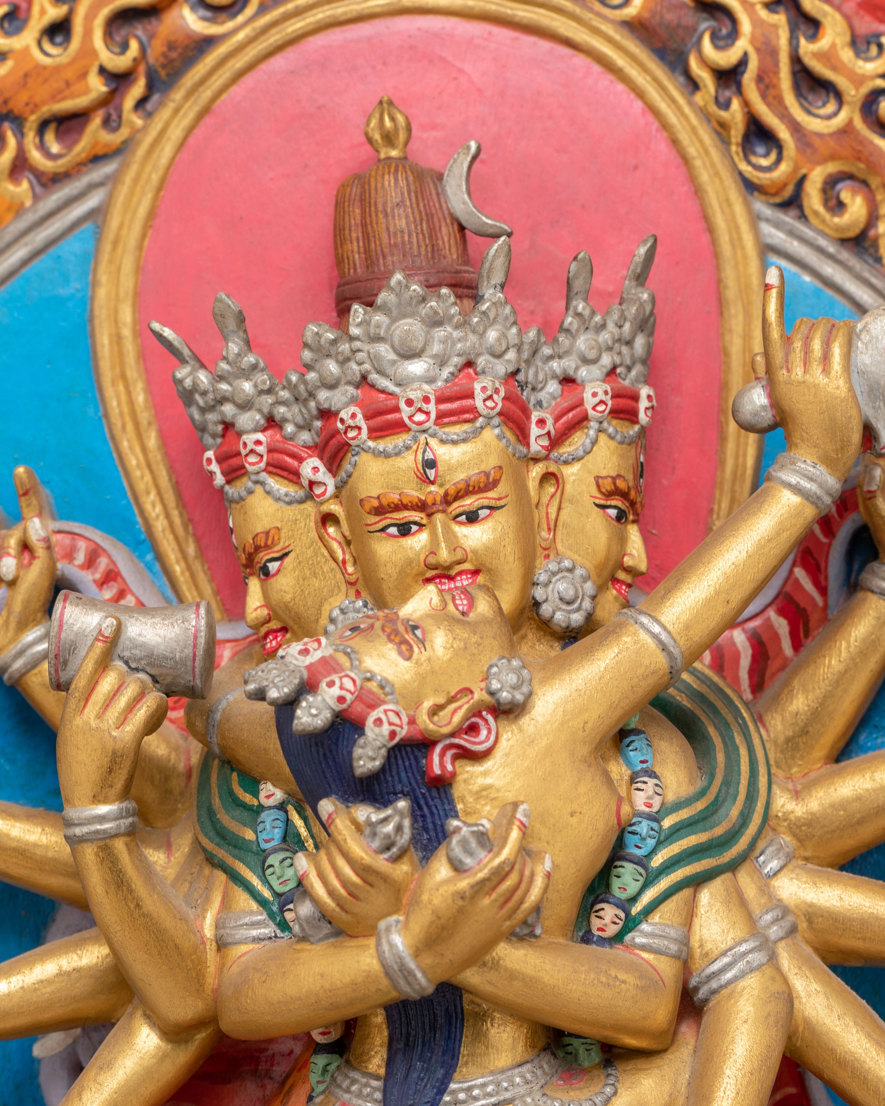 Tibetan Tantric Buddhist Chakrasamvara Statue | Union of Wisdom