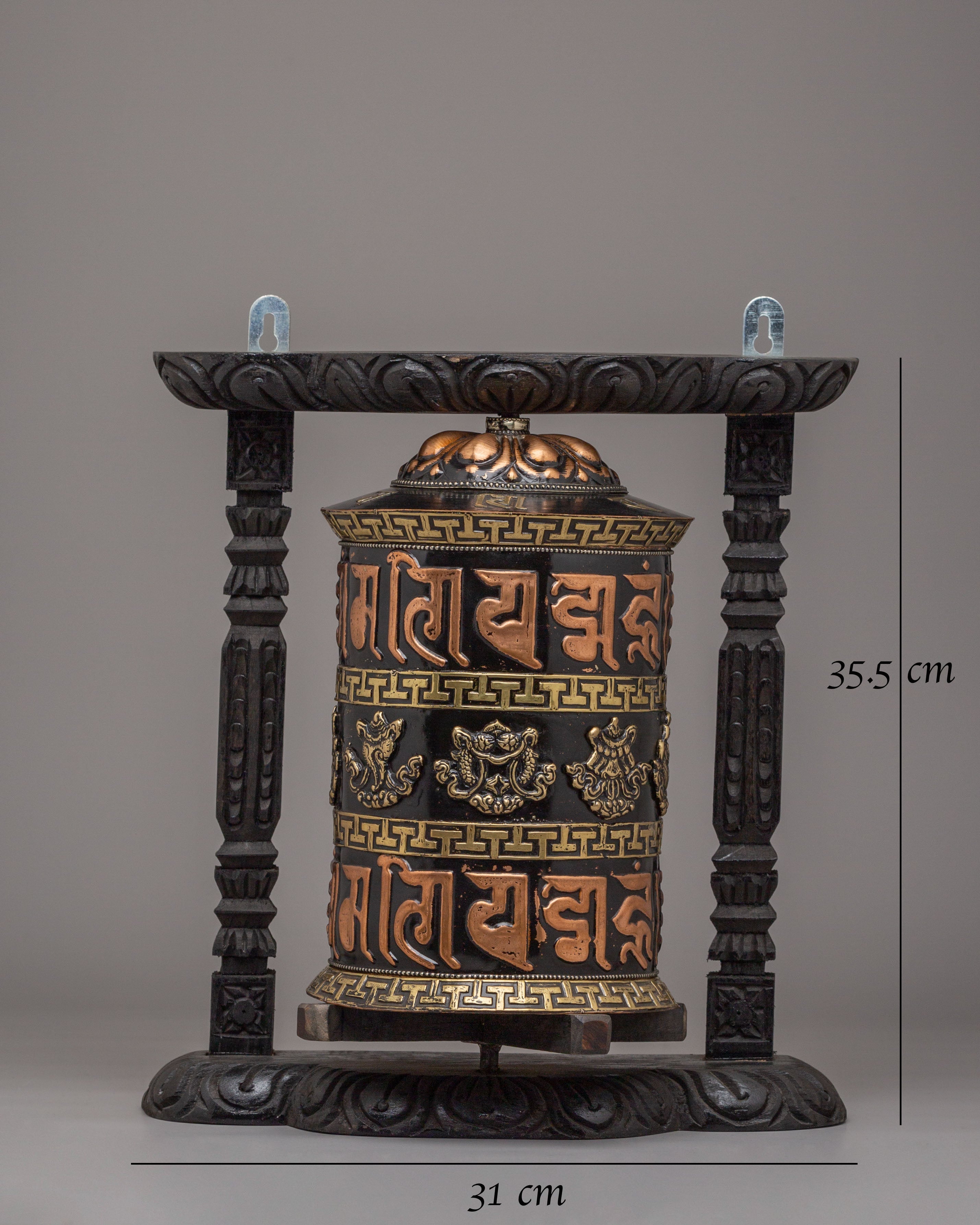 Sacred Ritual Prayer Wheel | Handcrafted Tibetan Mantra Spinner for Meditation