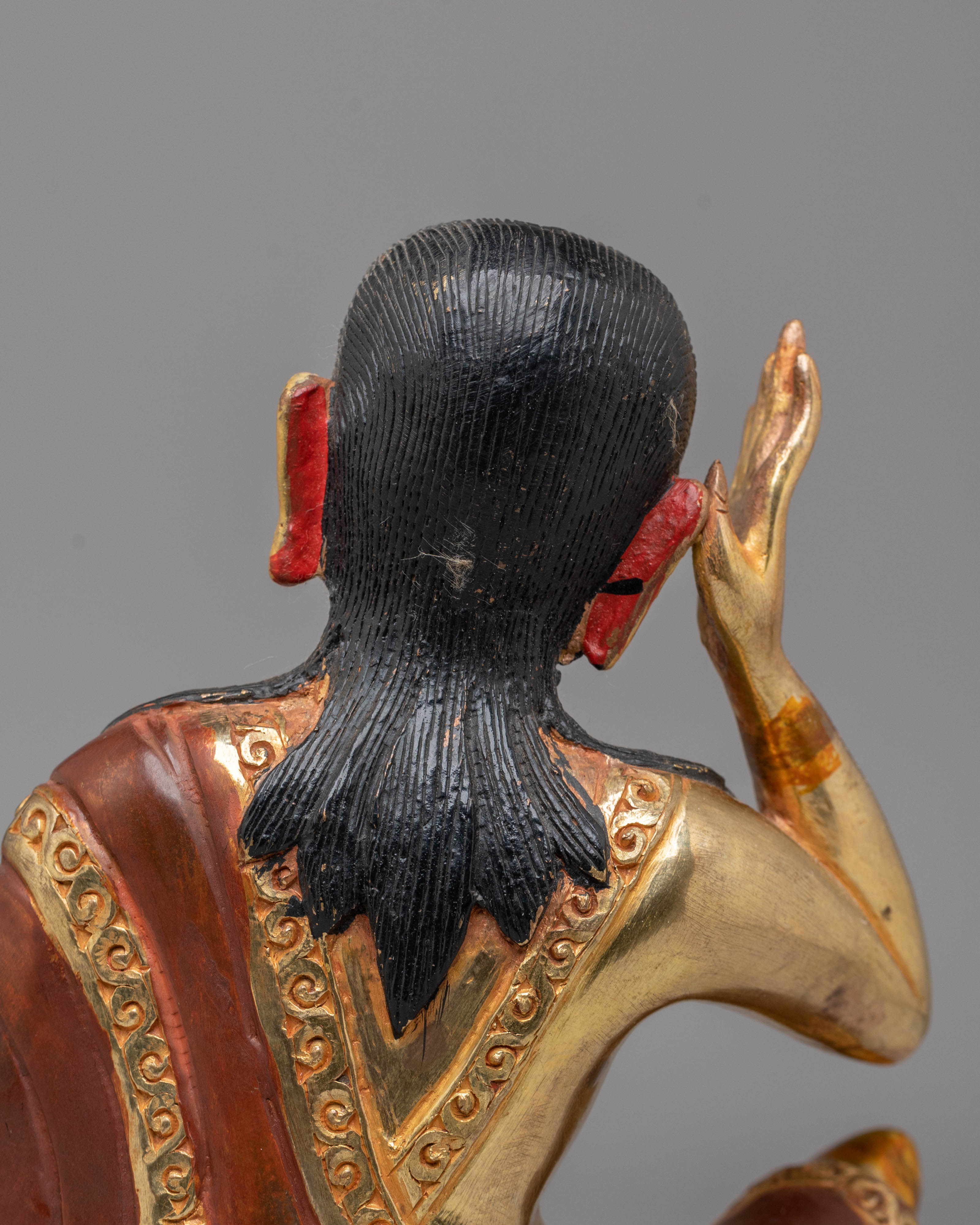 Handcrafted Milerepa Buddhist Statue | Spiritual Tibetan Artwork