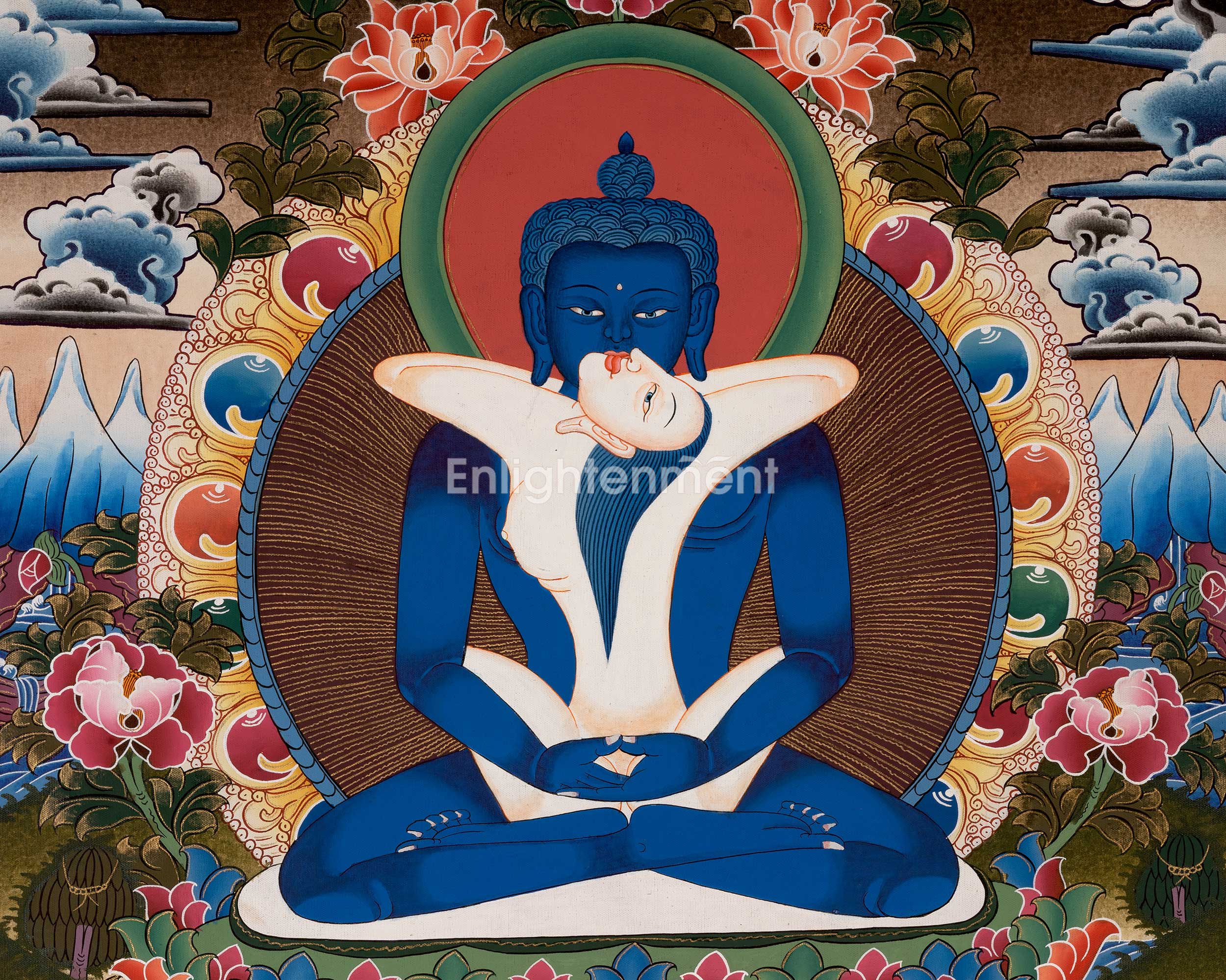 Buddha Samantabhadra Thangka | Tantric Union of Wisdom & Compassion