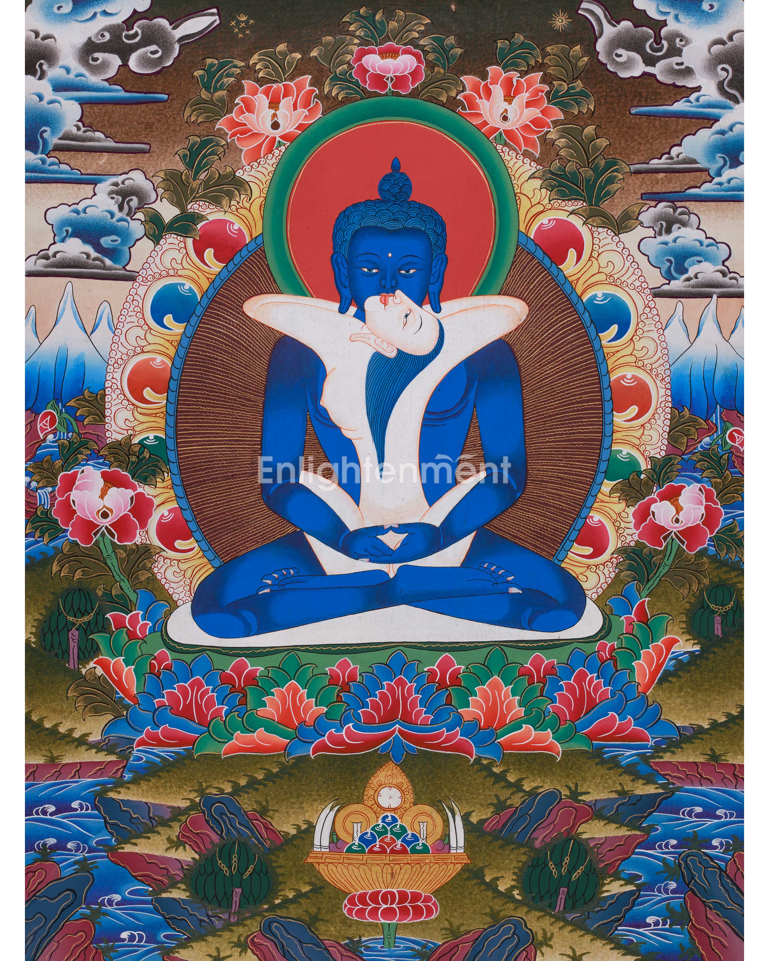 Buddha Samantabhadra Thangka | Tantric Union of Wisdom & Compassion