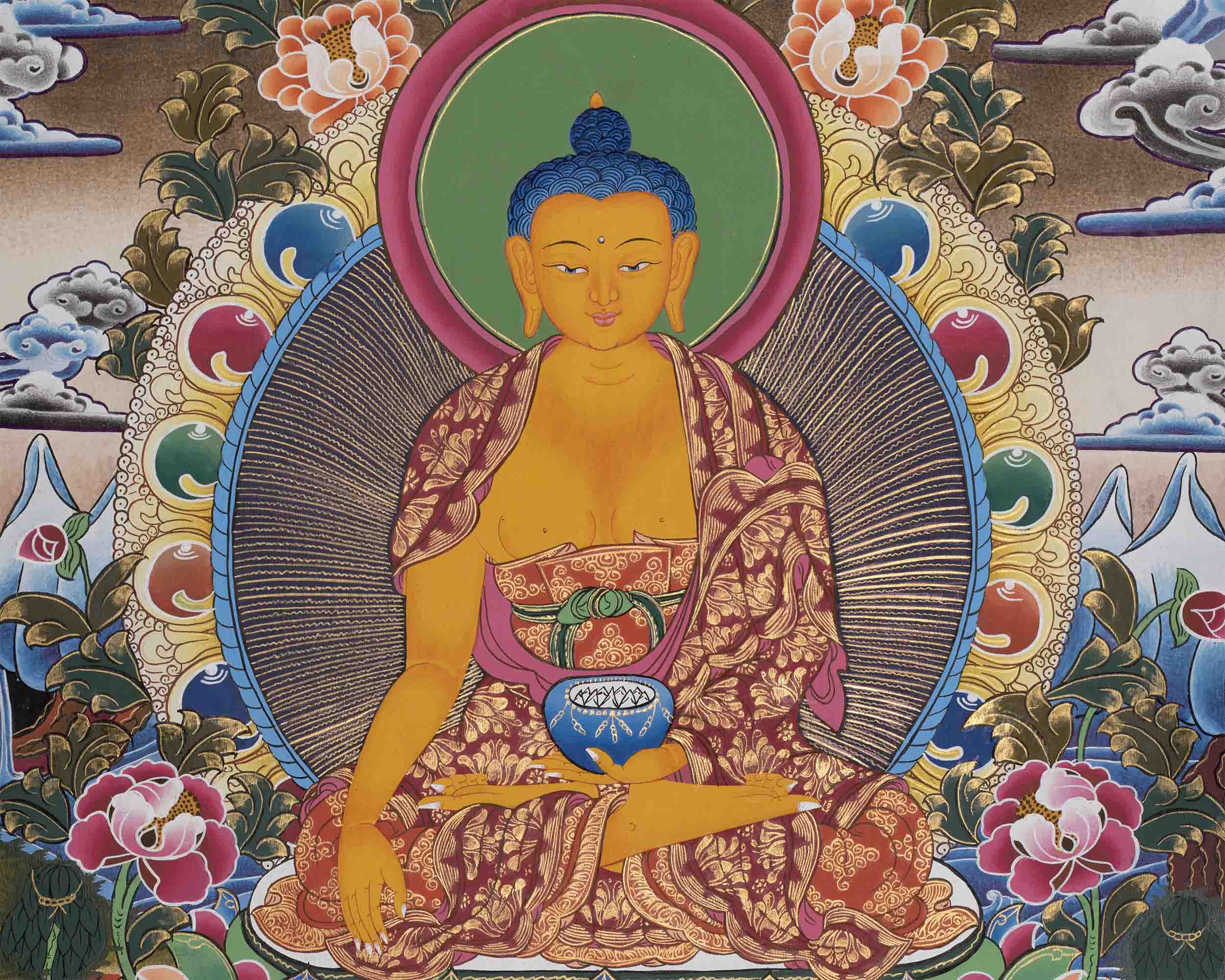 Gautama Shakyamuni Buddha Thangka | Tibetan Buddhism Painting