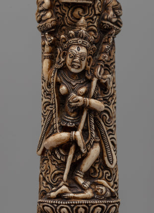 Hand-Carved Buffalo Bone Vajravarahi Décor | Spiritual Home and Altar Art