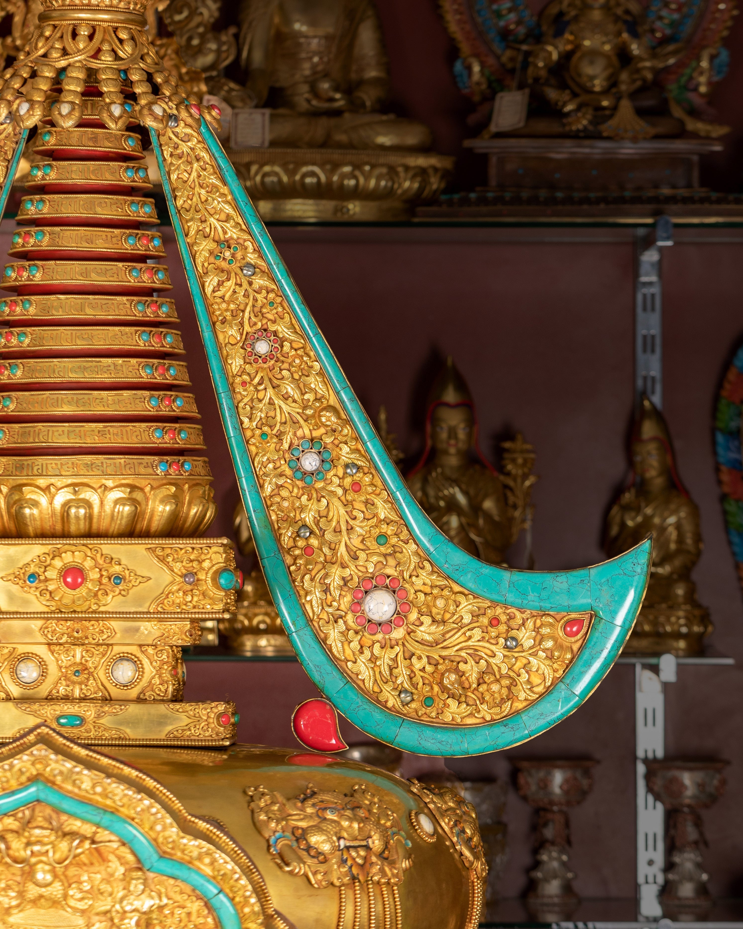 Copper Stupa Symbol of Enlightenment | Grand Tibetan Stupa of Wisdom