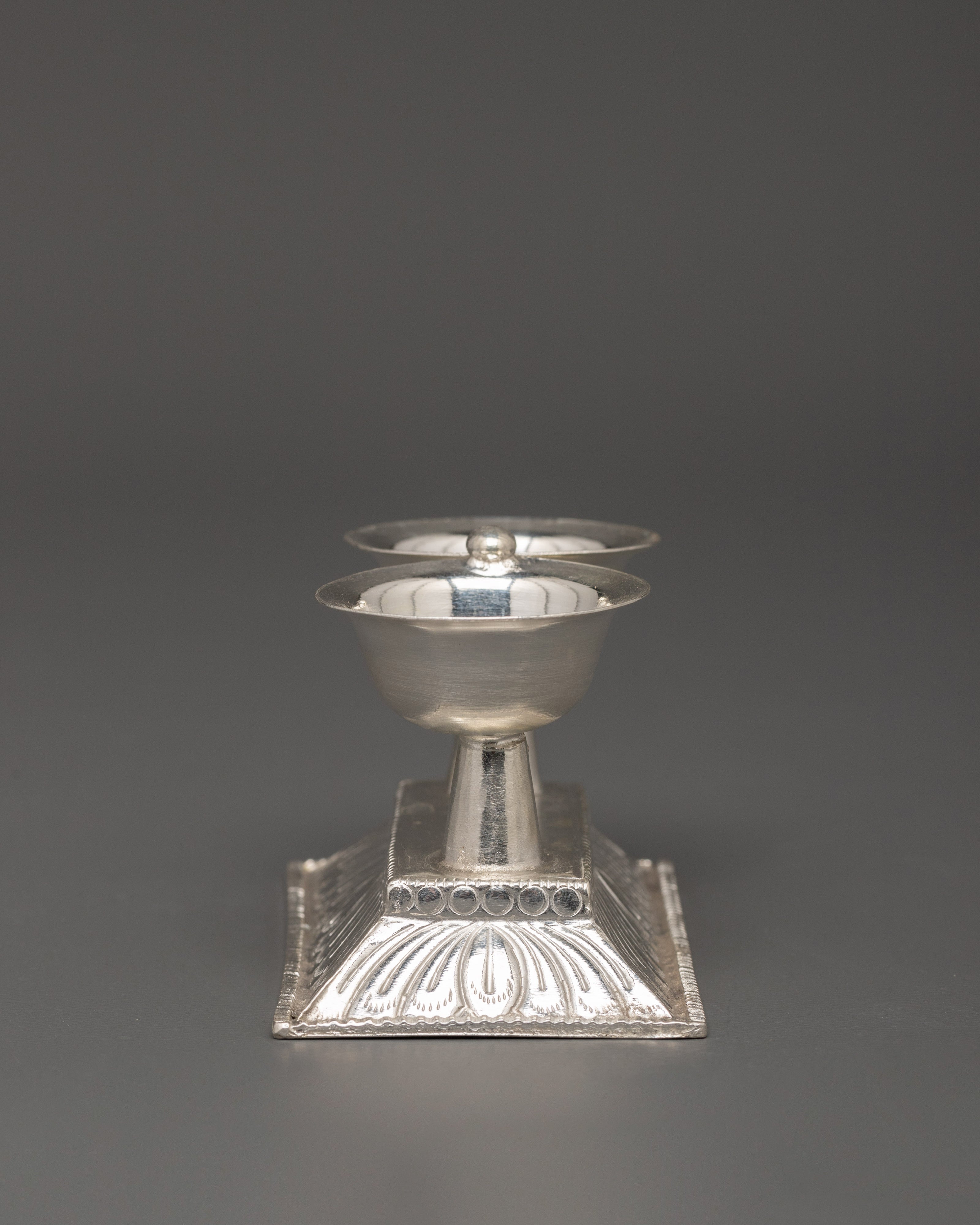 Silver Puja Thali Set | Ideal for Altar or Temple Ceremonies