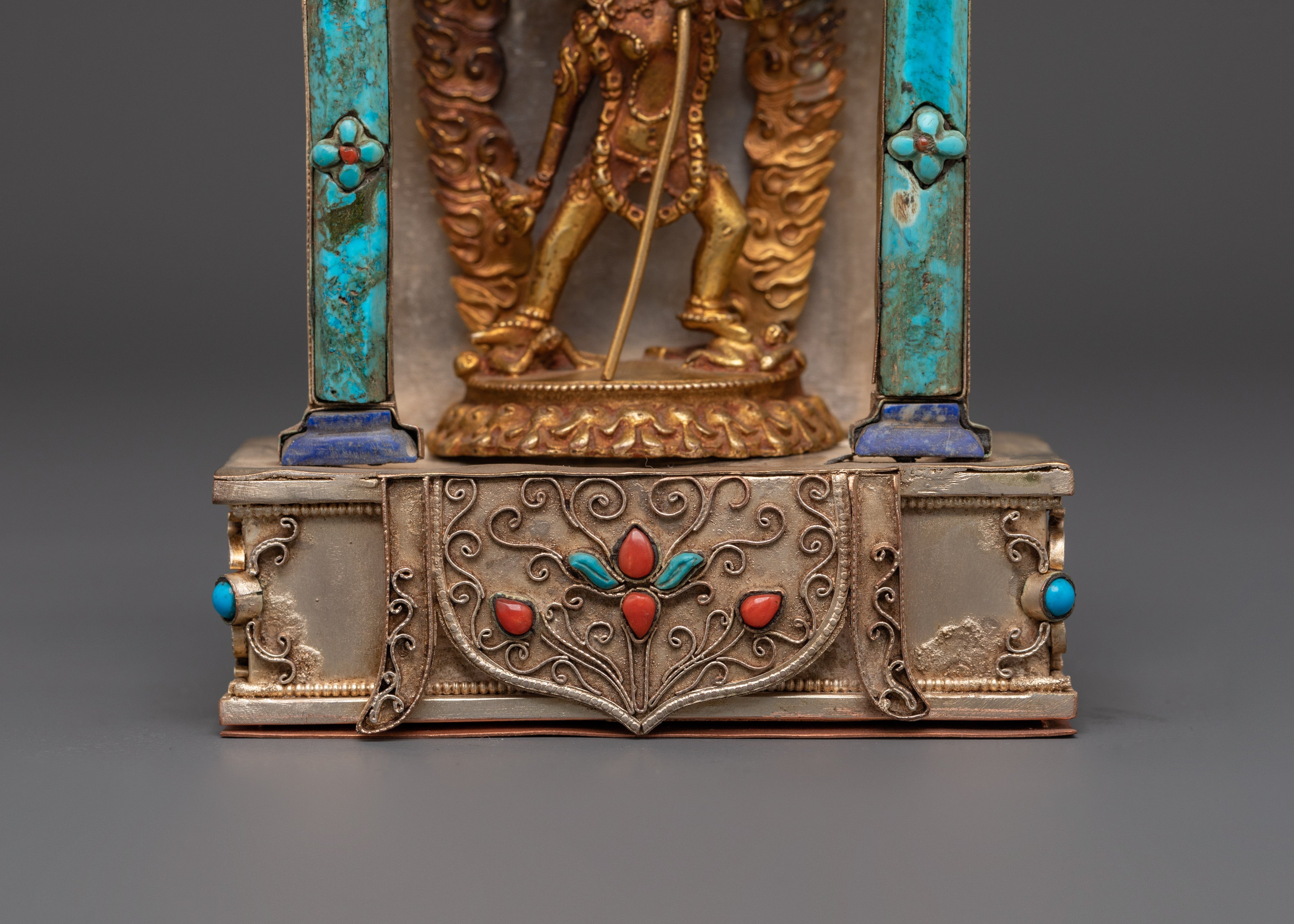 Ghau box with Vajrayogini | Tibetan Buddhist Shrine