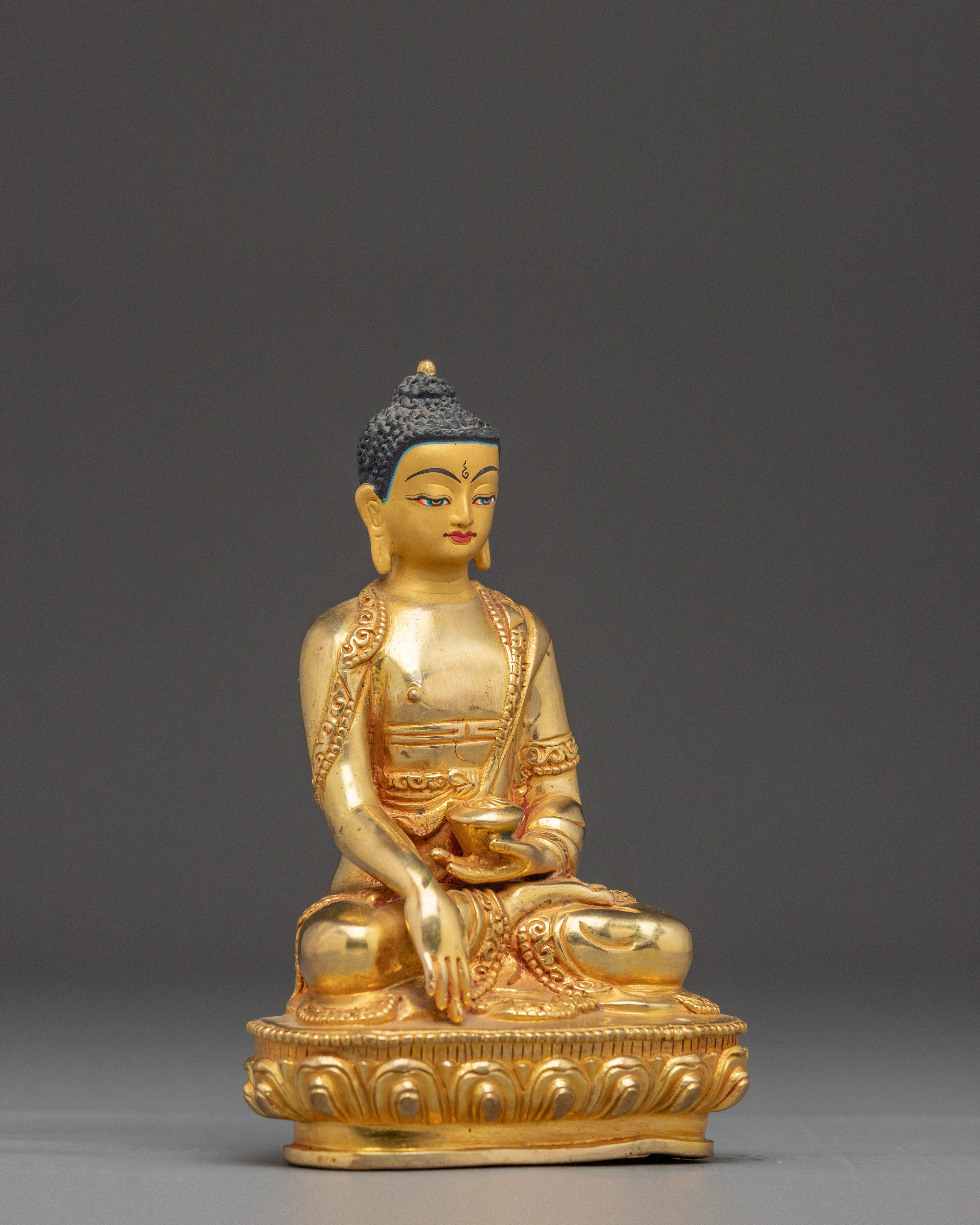 Handmade Tibetan Shakyamuni Buddha Statue | Buddhist Decor