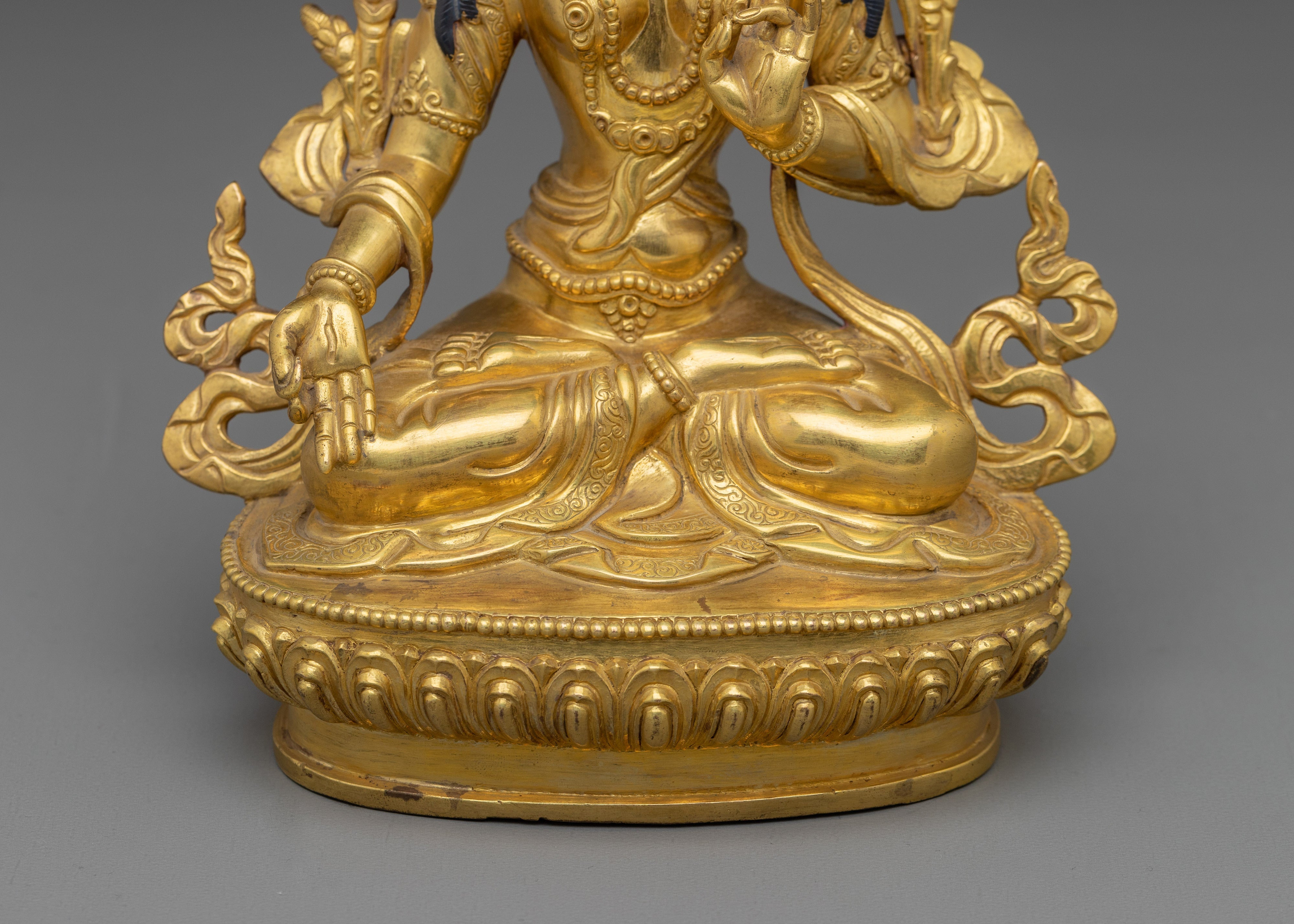 Traditional Sita Tara Spiritual Sculpture | Tibetan Goddess Tara Statue