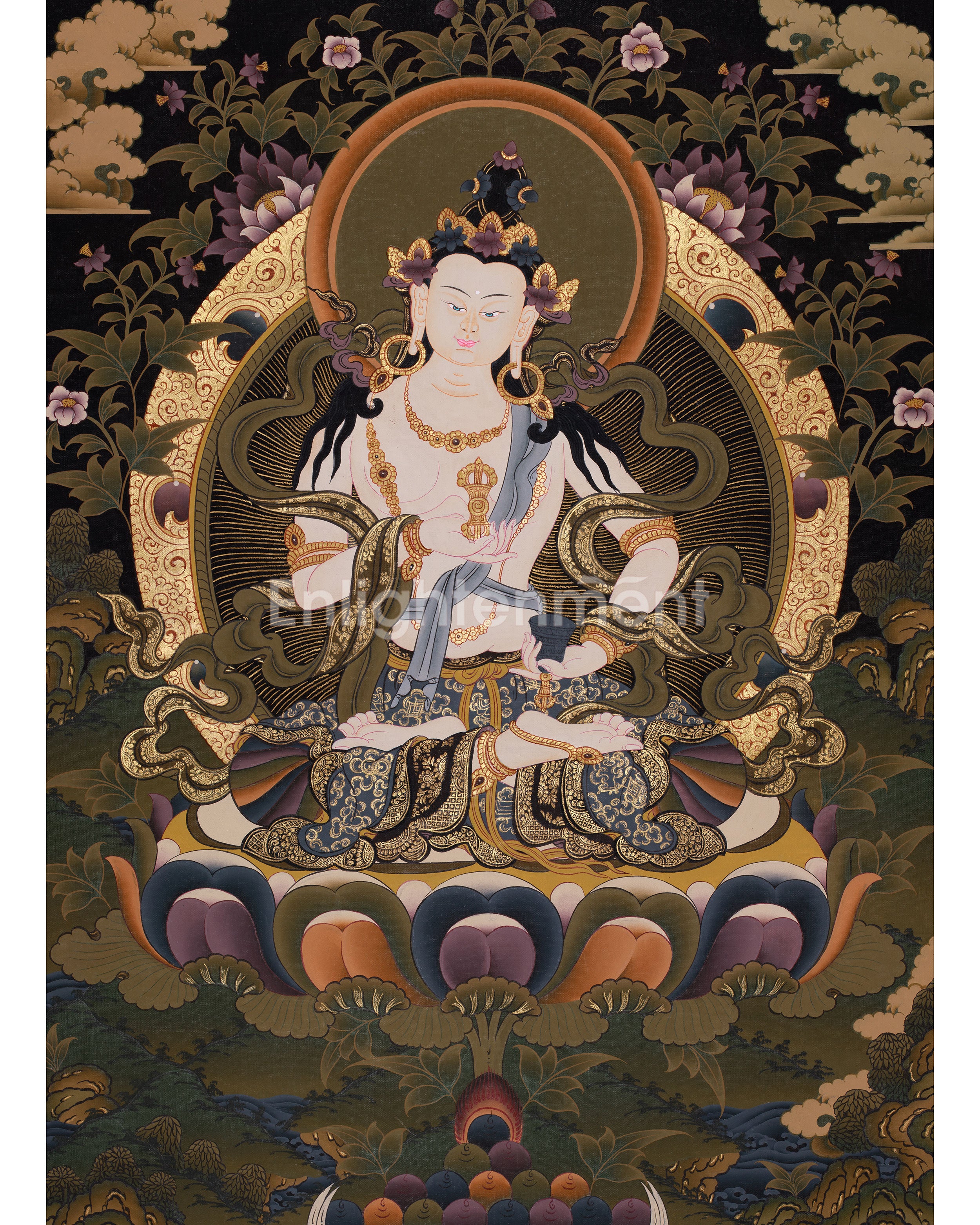 Vajrasattva Thangka Painting | Tibetan Buddhist Artwork