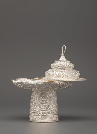 Tea Pot Buddhist Home Decor | Pure Silver Decorative Teapot