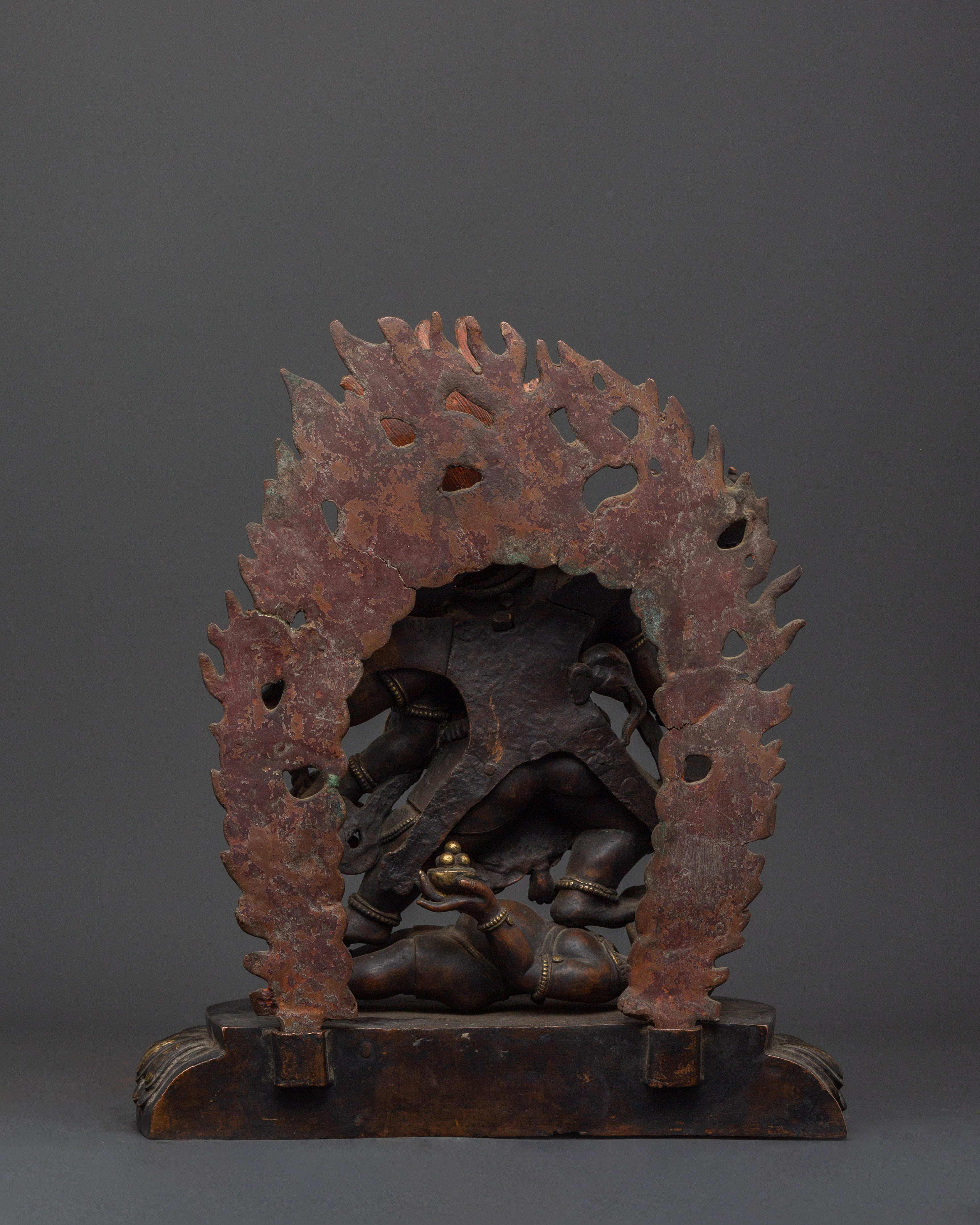 Copper Mahakala Statue | Buddhist Protector Deity