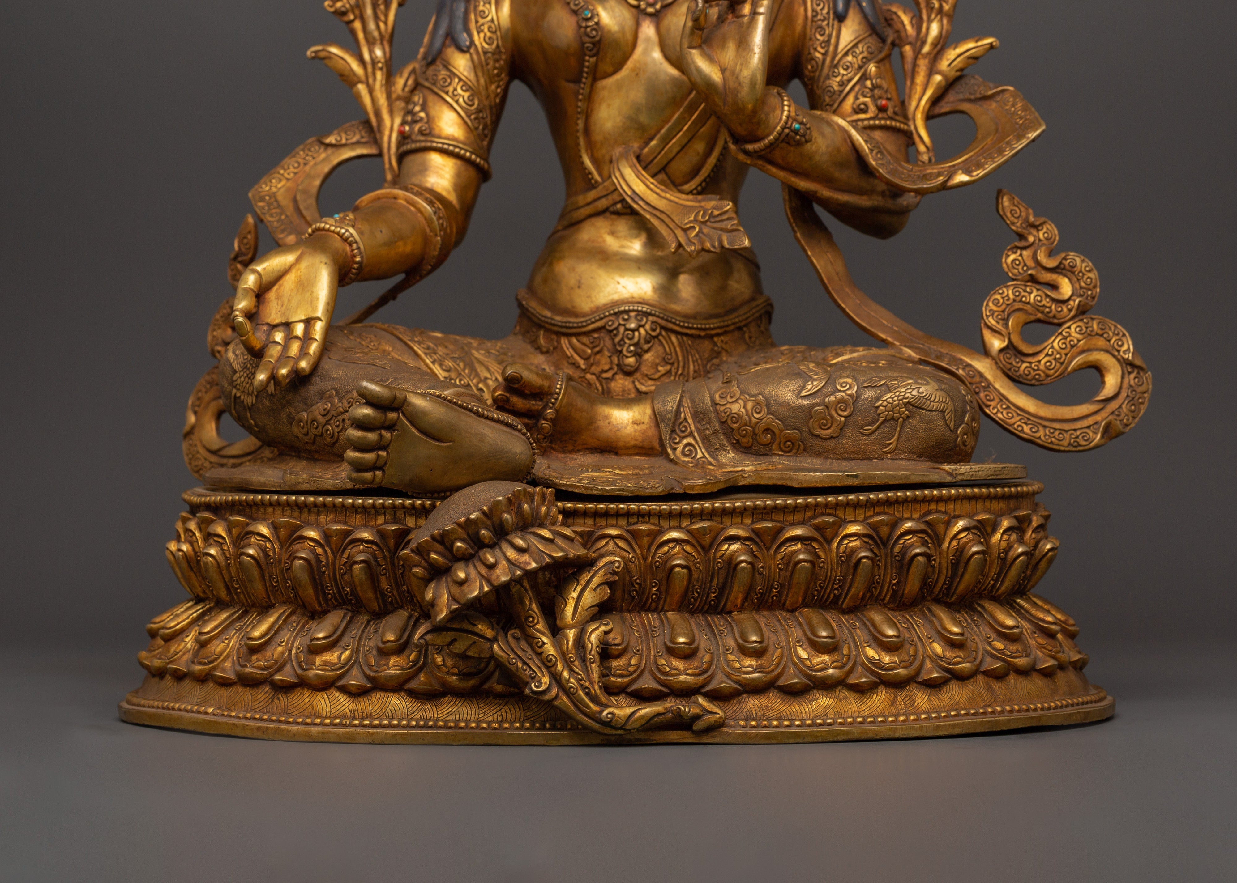 Green Tara Spiritual and Healing Statue | Handcrafted Figurine