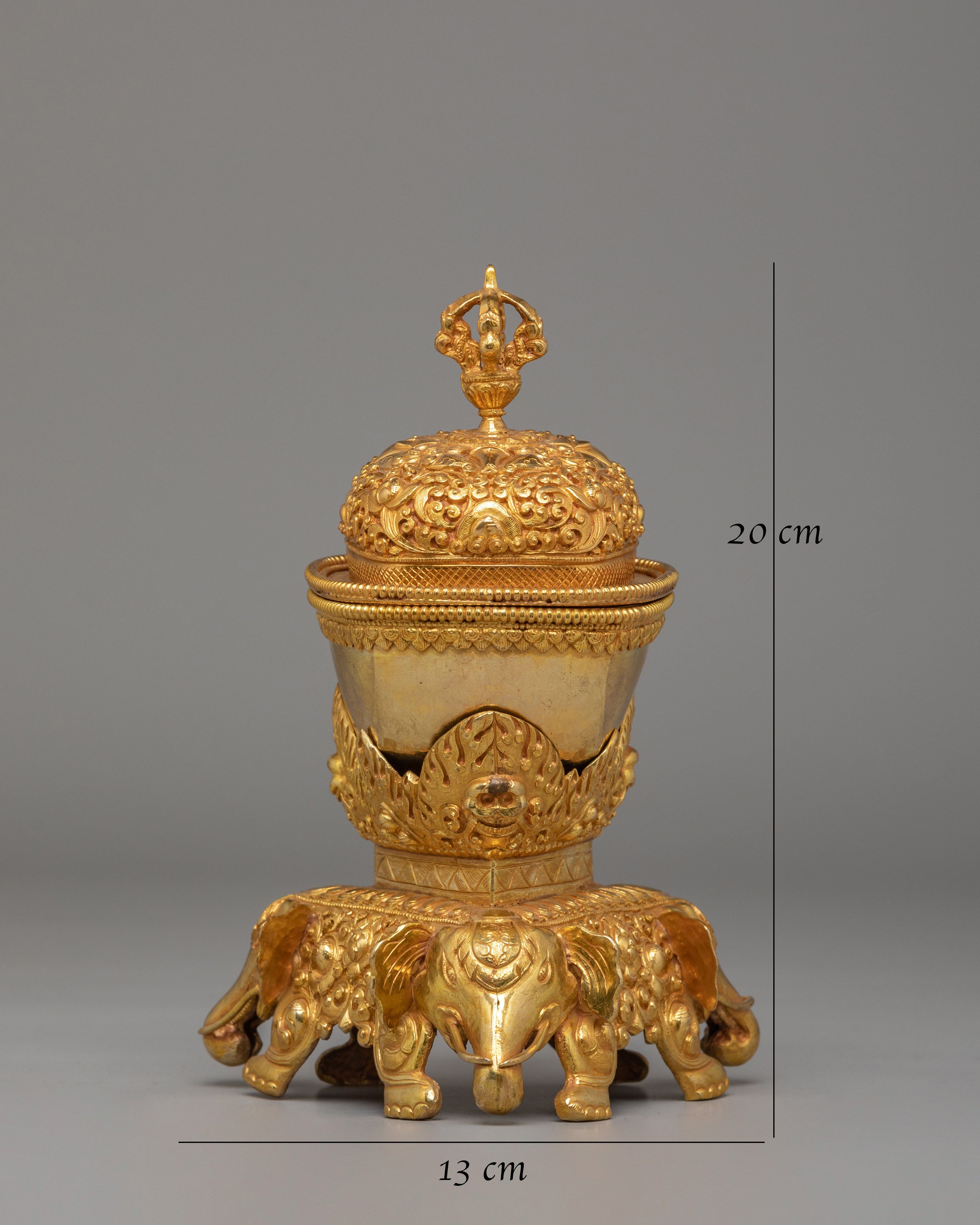 Kapala For Vajrayana Ritual Offerings | Tibetan Buddhist Skull Cup