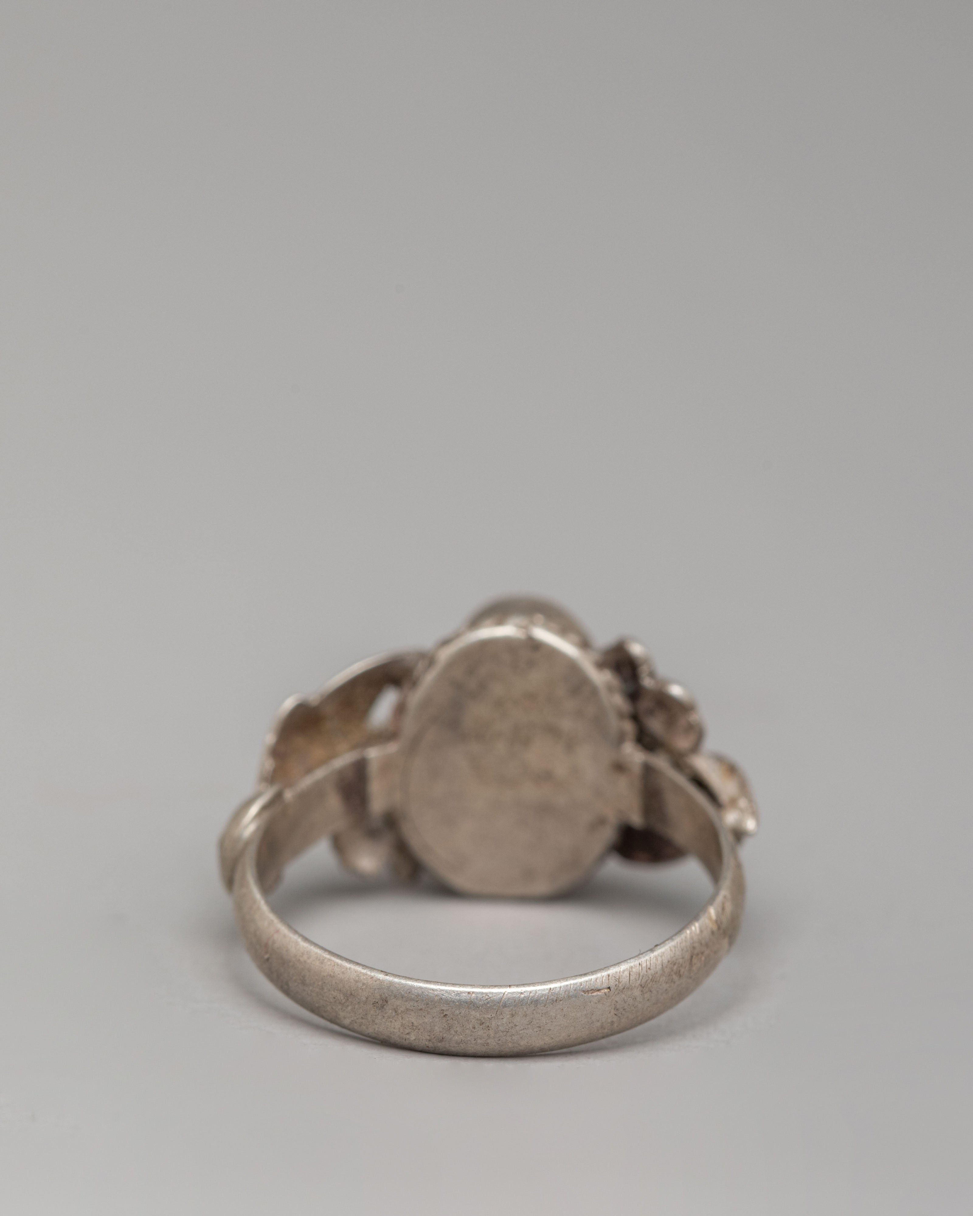 Silver Zircon Ring | Handcrafted Spiritual Jewelry