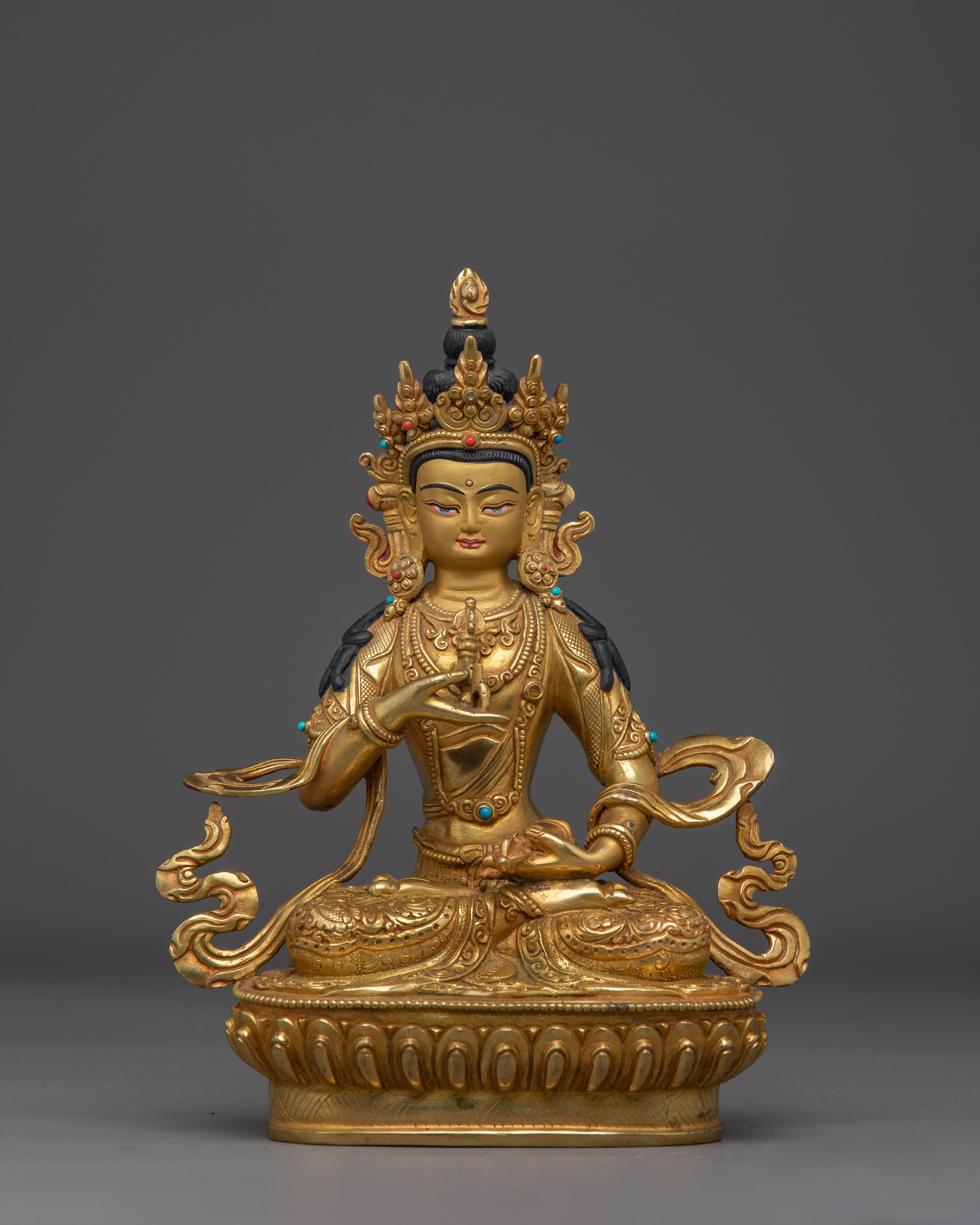 Golden Dorje Sempa Statue | Vajrasattva - Embodiment of Purity
