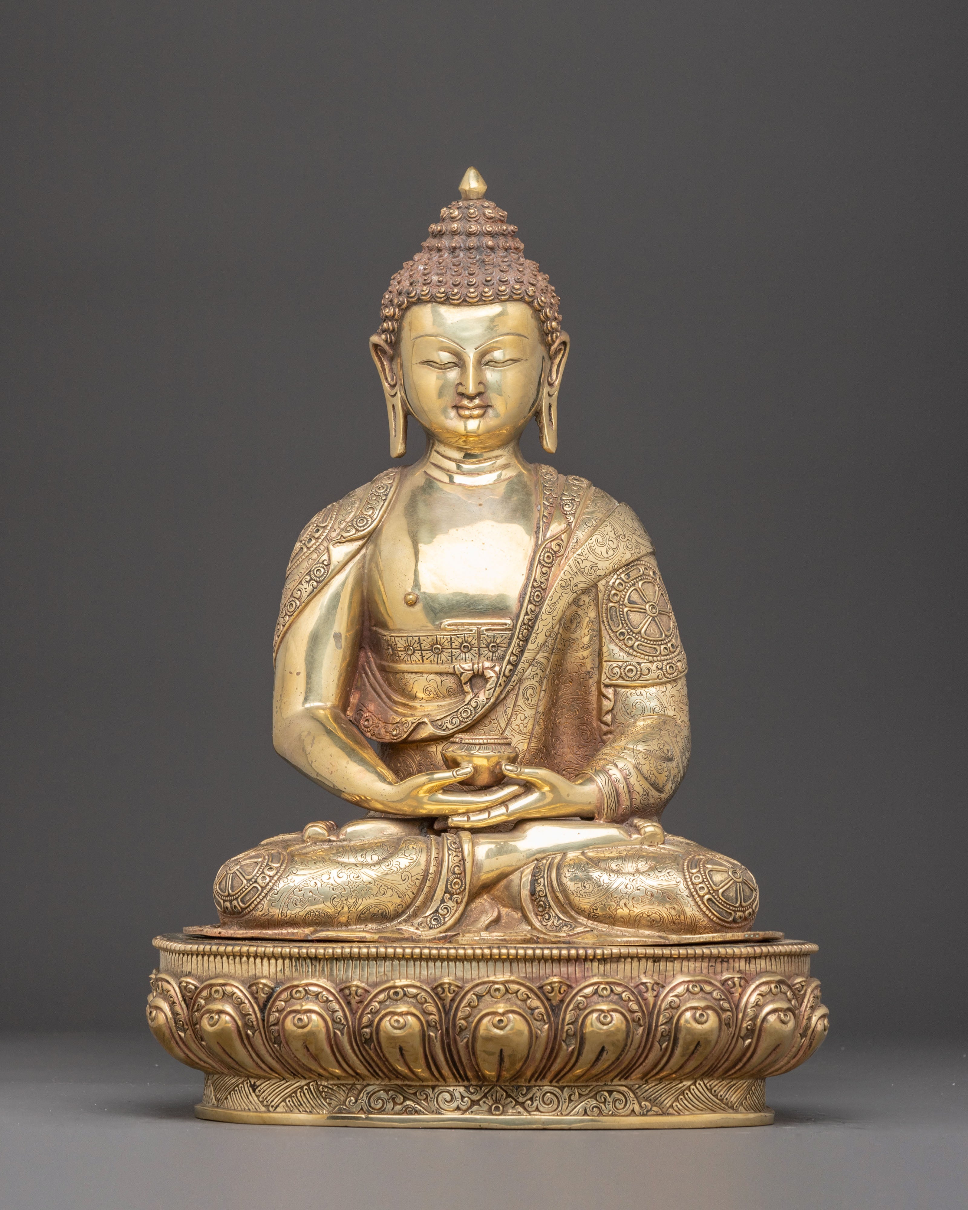 Tibetan Three Buddha Statue Set | Medicine Buddha, Shakyamuni Buddha & Amitabha Buddha