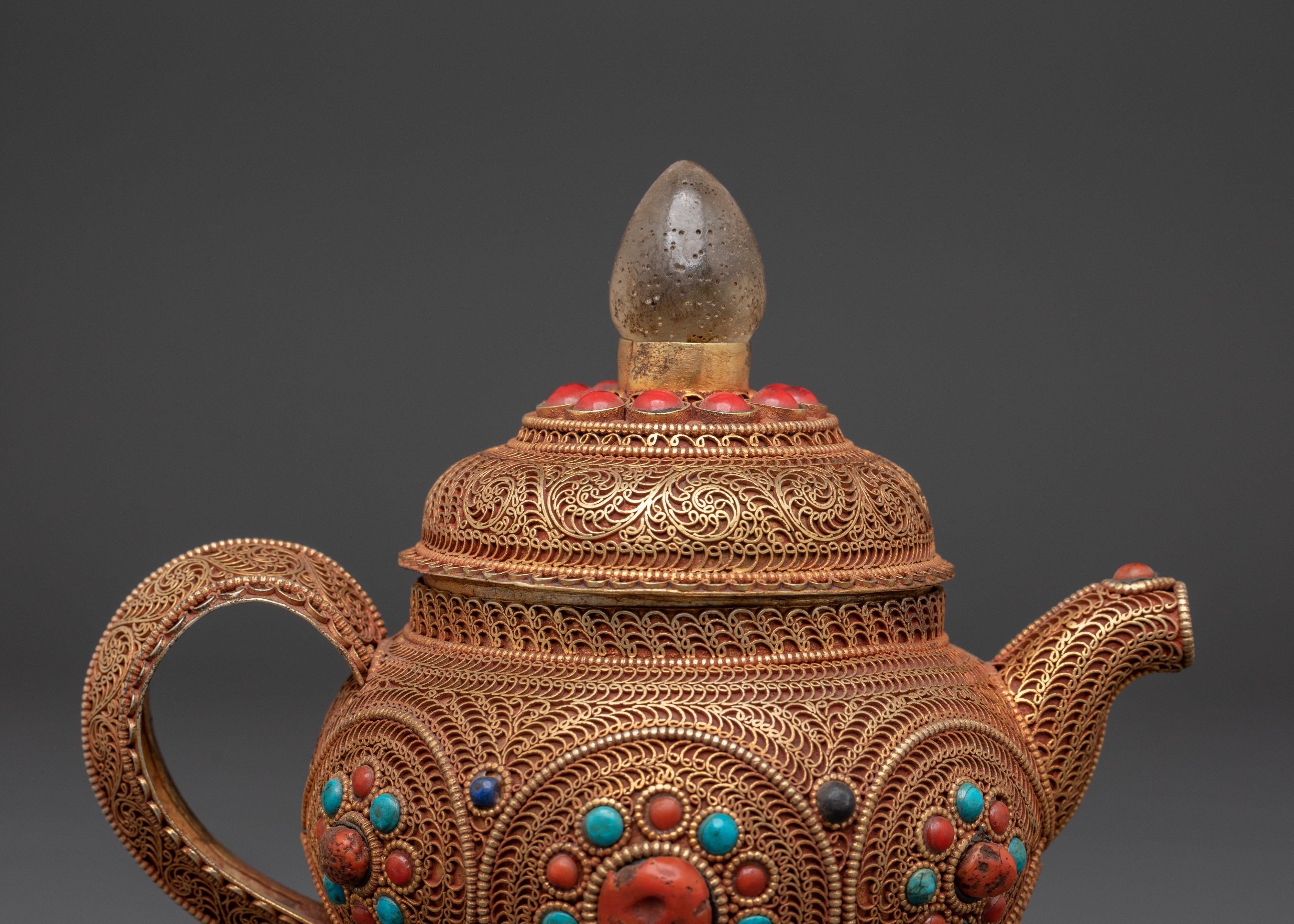 Sacred Buddhist Teapot | Tibetan Ritual Vessel