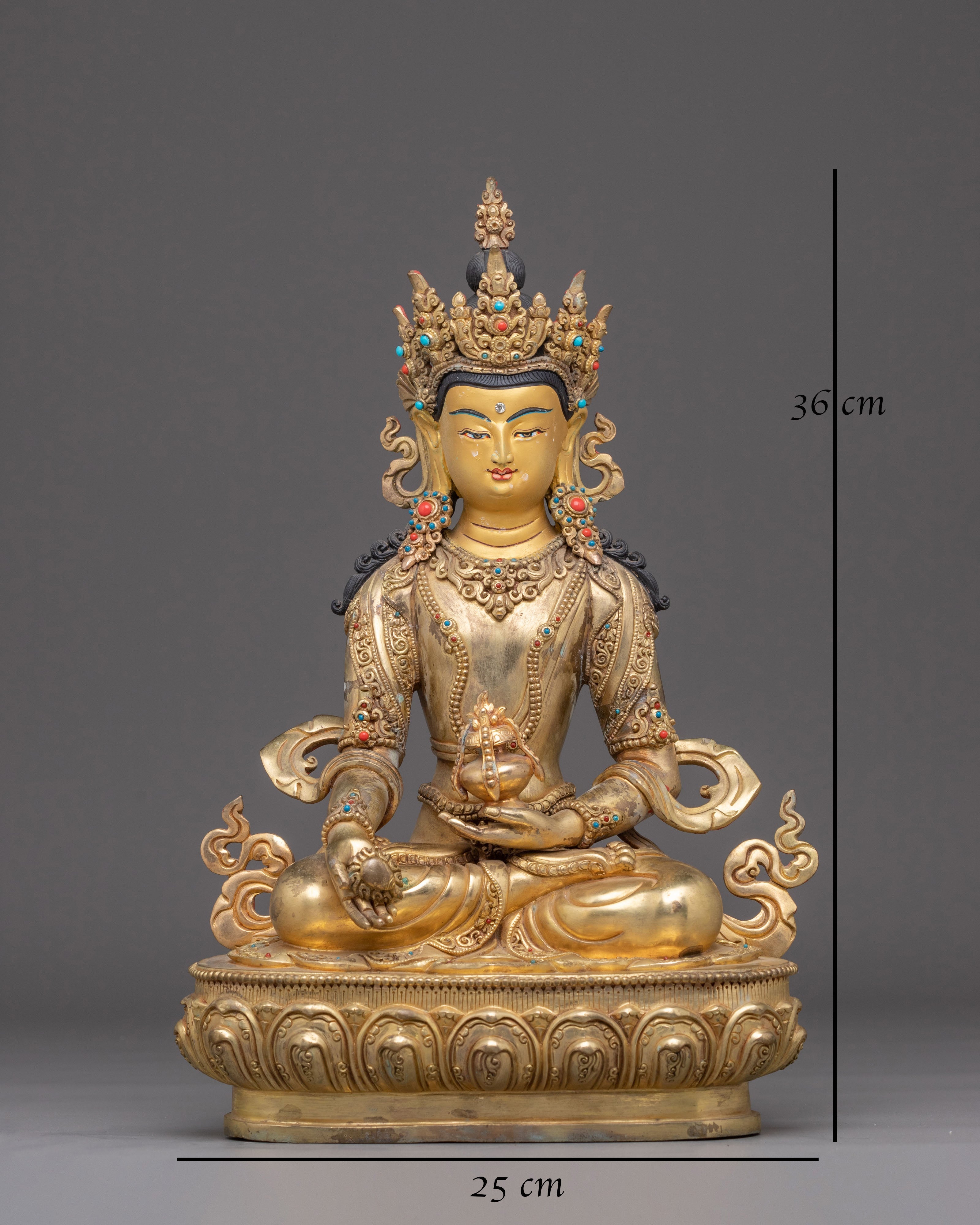 Compassionate Akasagarbha Bodhisattva Statue | Tibetan Deity Representing Wisdom