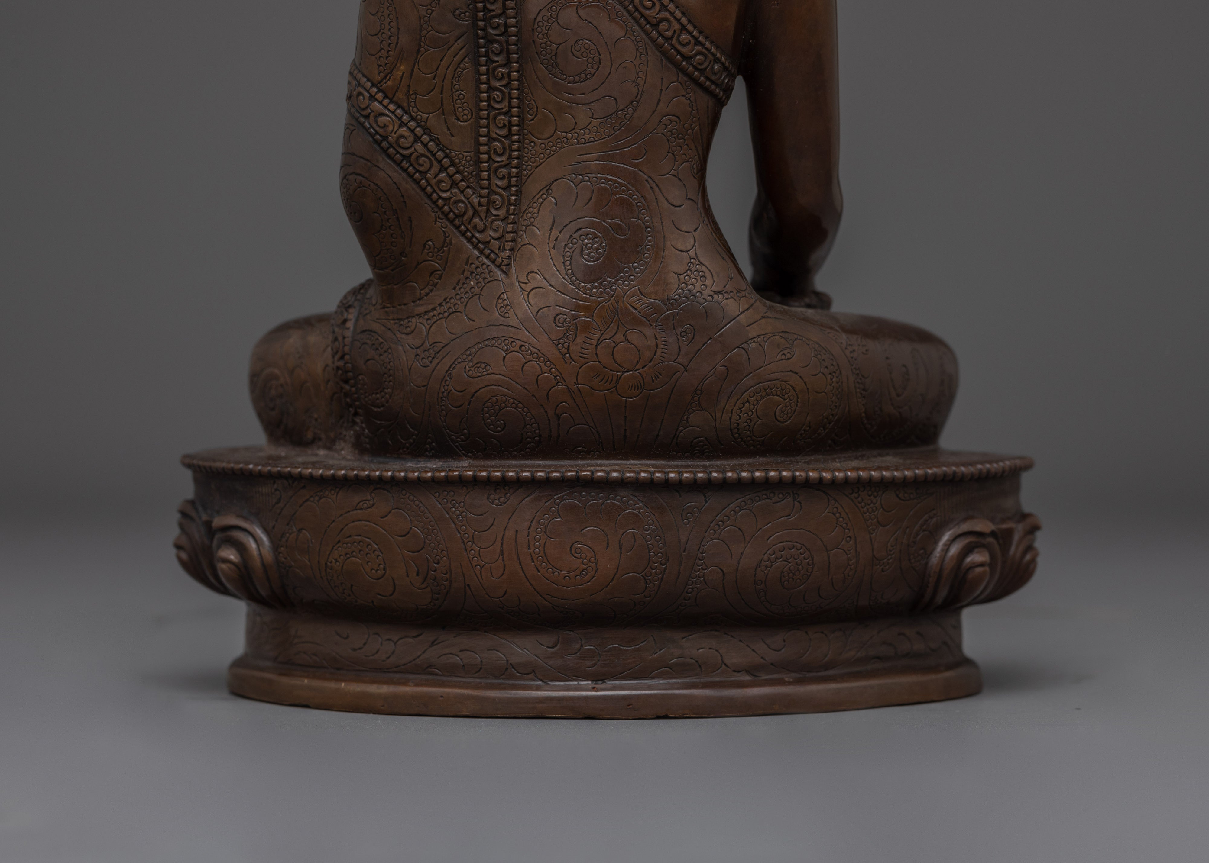 Shakyamuni Buddha Oxidized Copper Artwork | Enlightened Buddha for Meditation