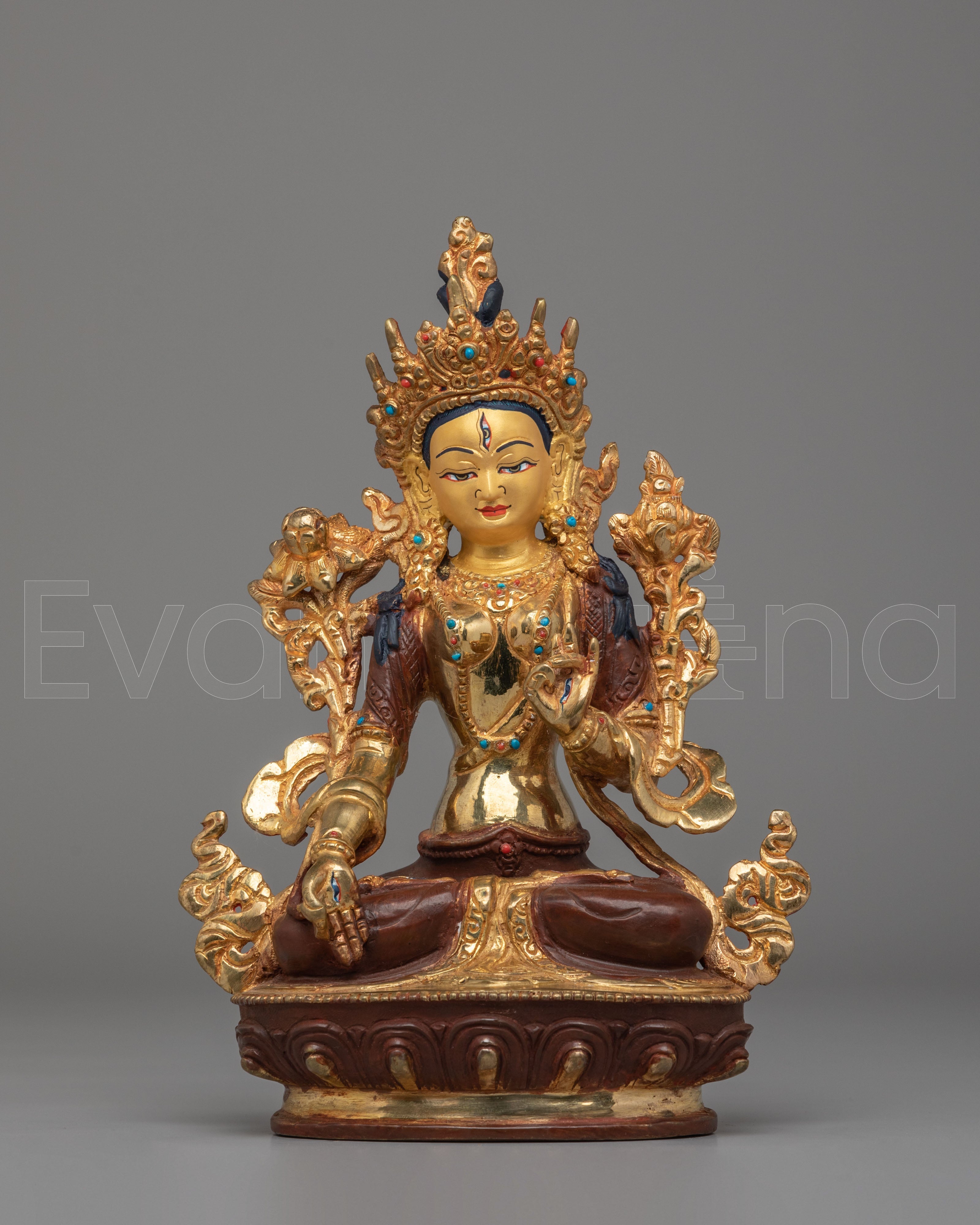 Buddhist White Tara Deity Statue