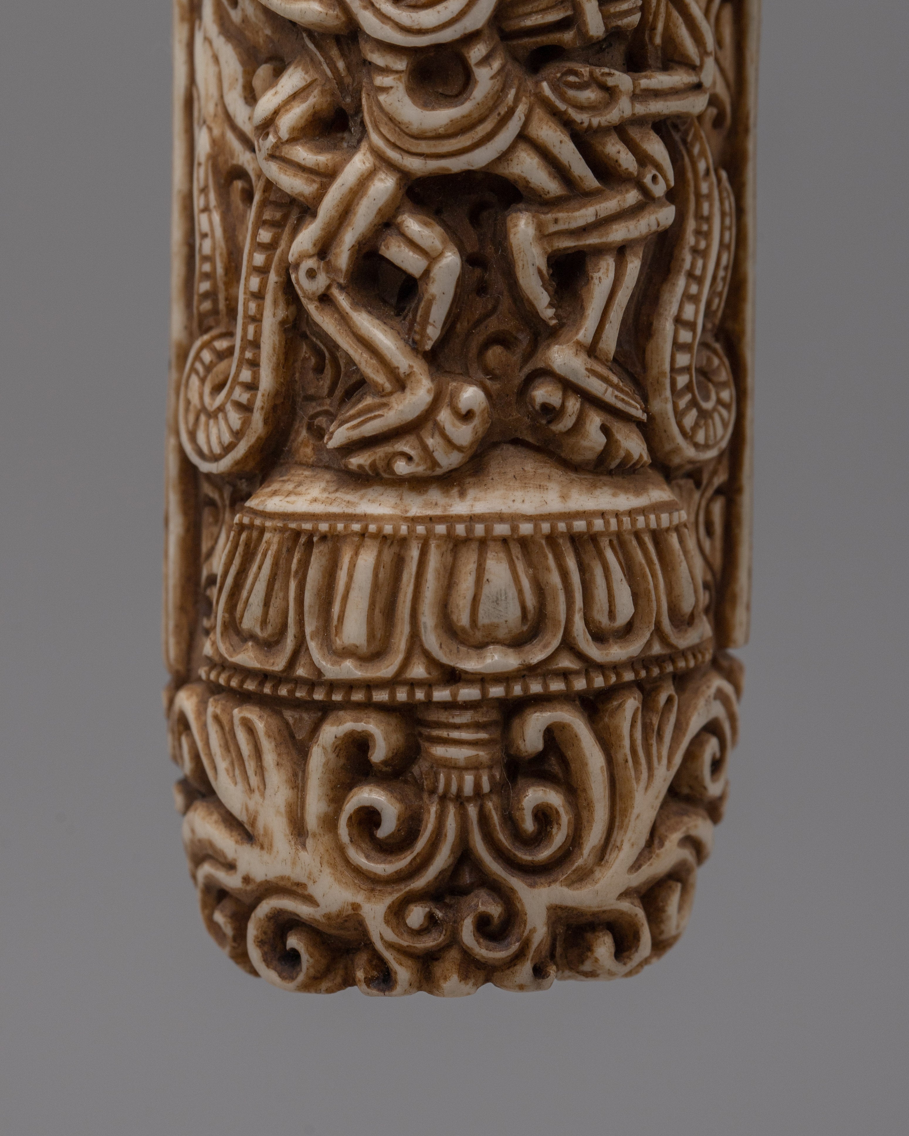 Tibetan Citipati Mythical Decor | Sacred Tibetan Protector, Buddhist Spiritual Decor