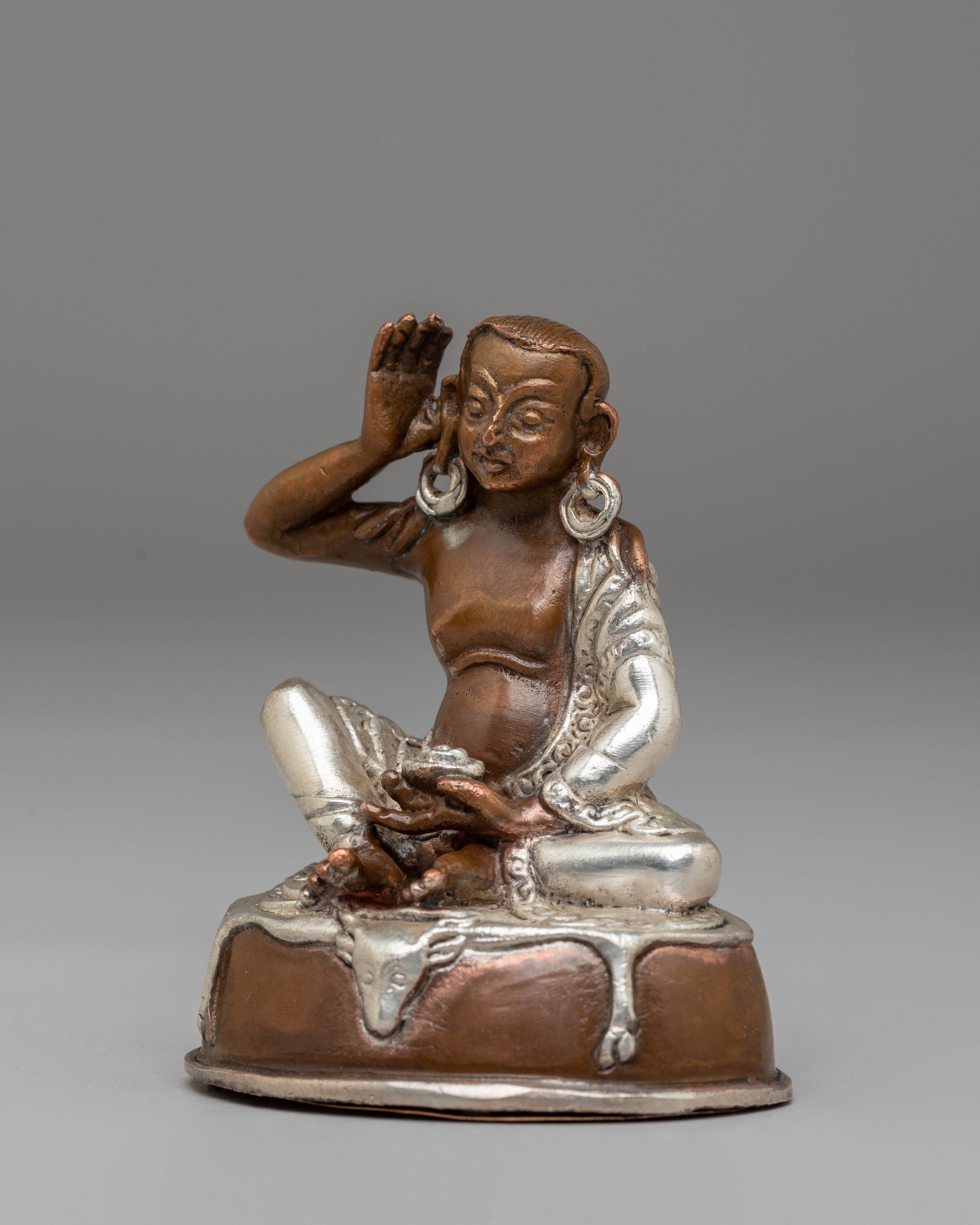 Buddhist Milarepa Handmade Statue | Tibetan Yogi Statue for Altar