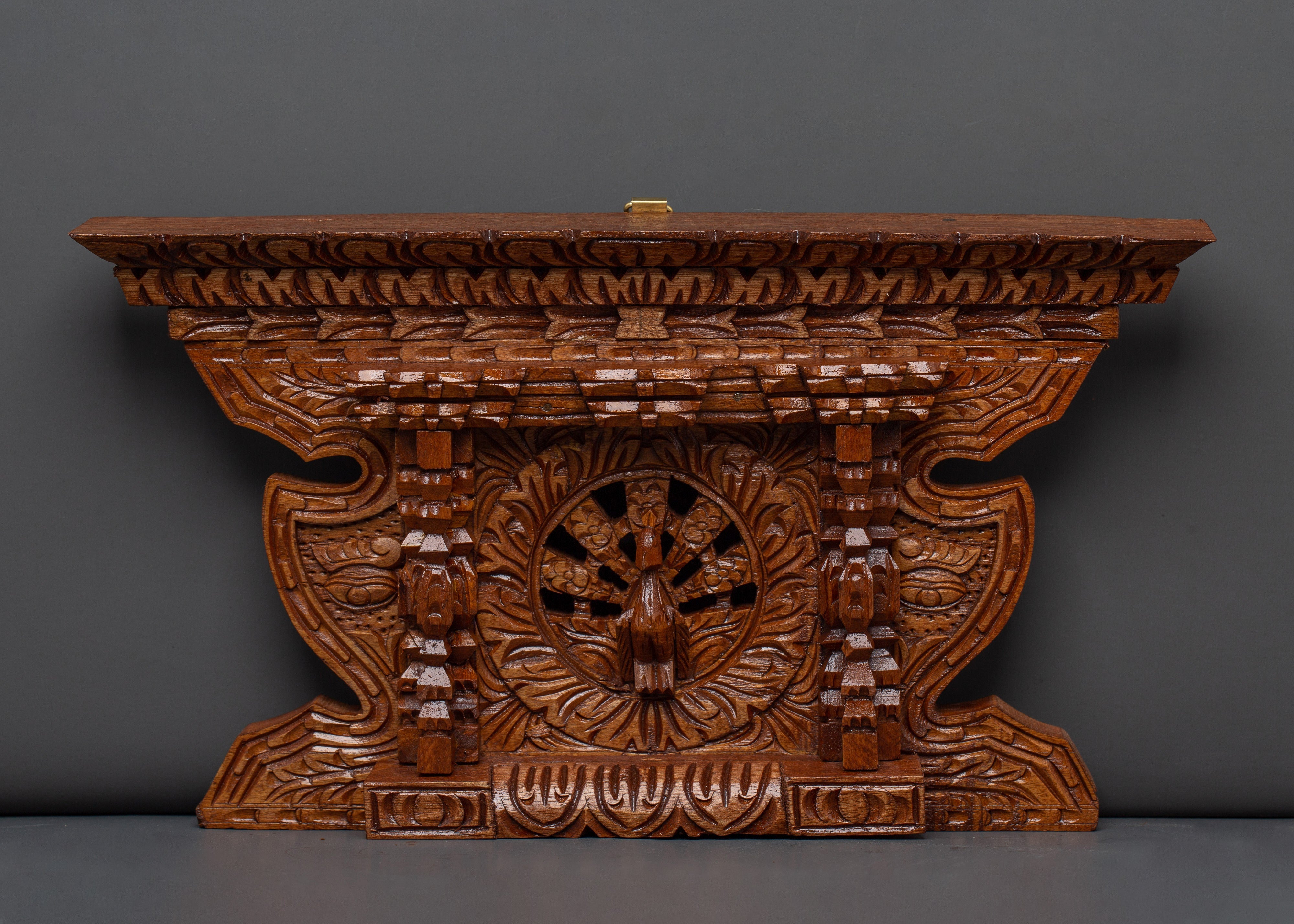 Wooden Hand Carved Peacock Wall Hanging | Symbol of Beauty