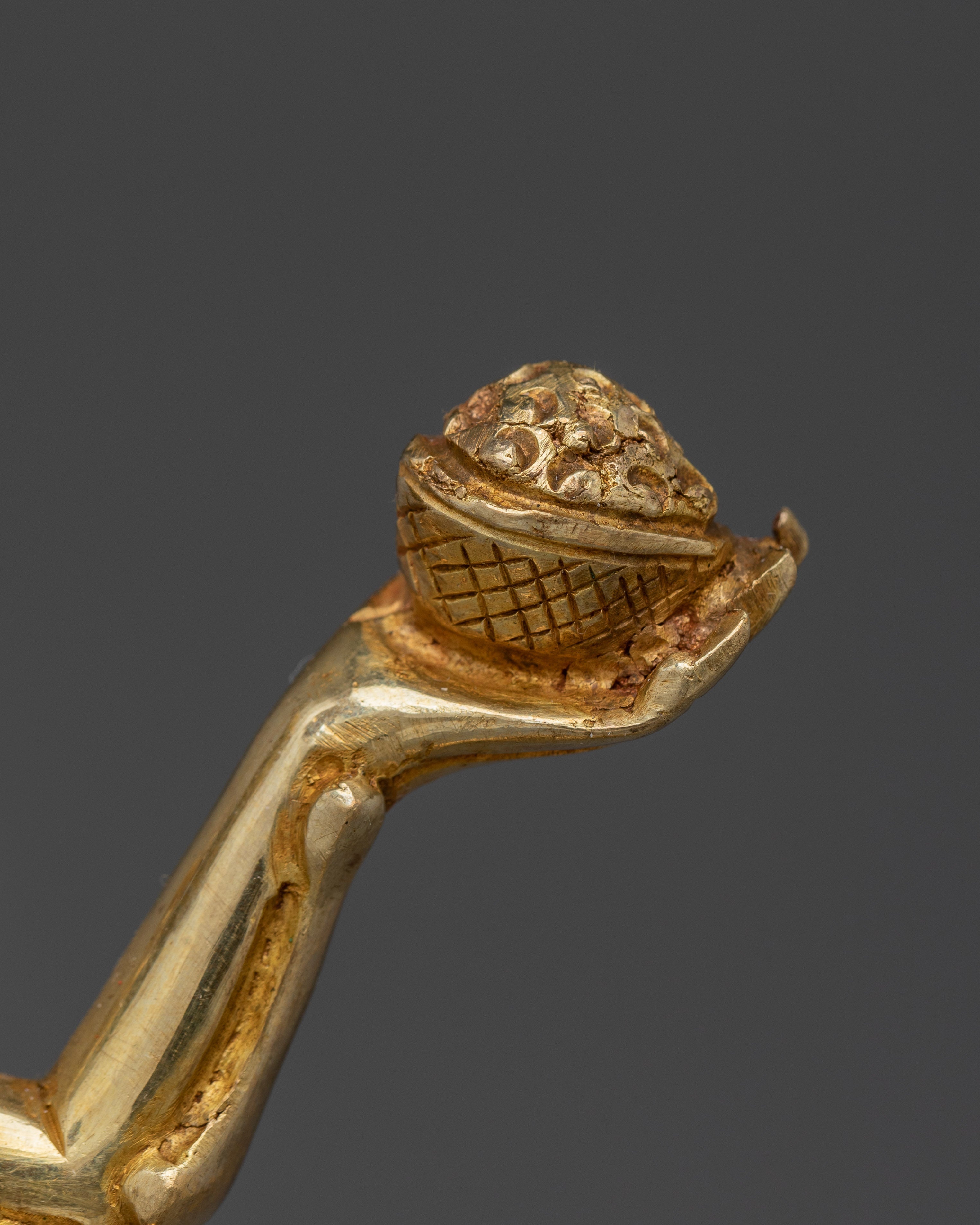 Spiritual Chitipati Gold Gilded Statue | A Fierce Protector and Symbol of Transformation