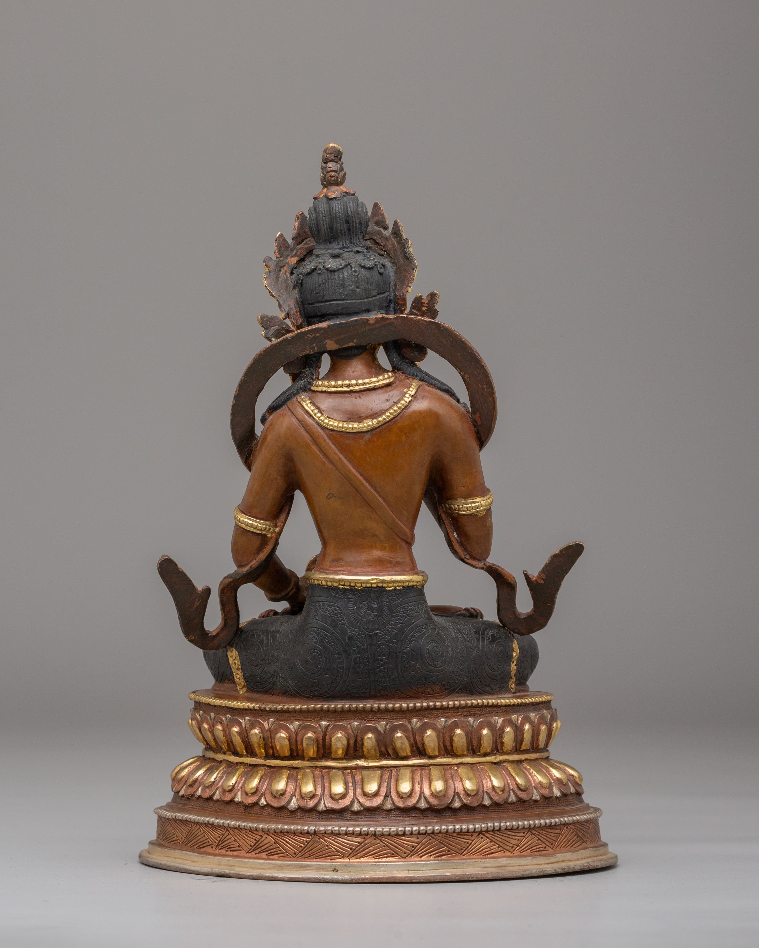 Vajrasattva Copper Handmade Sculpture | Tibetan Buddha Statue