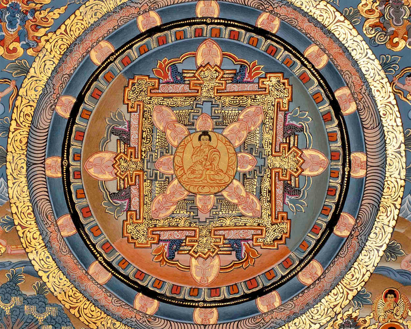 Genuine Handcrafted Buddha Mandala Thangka