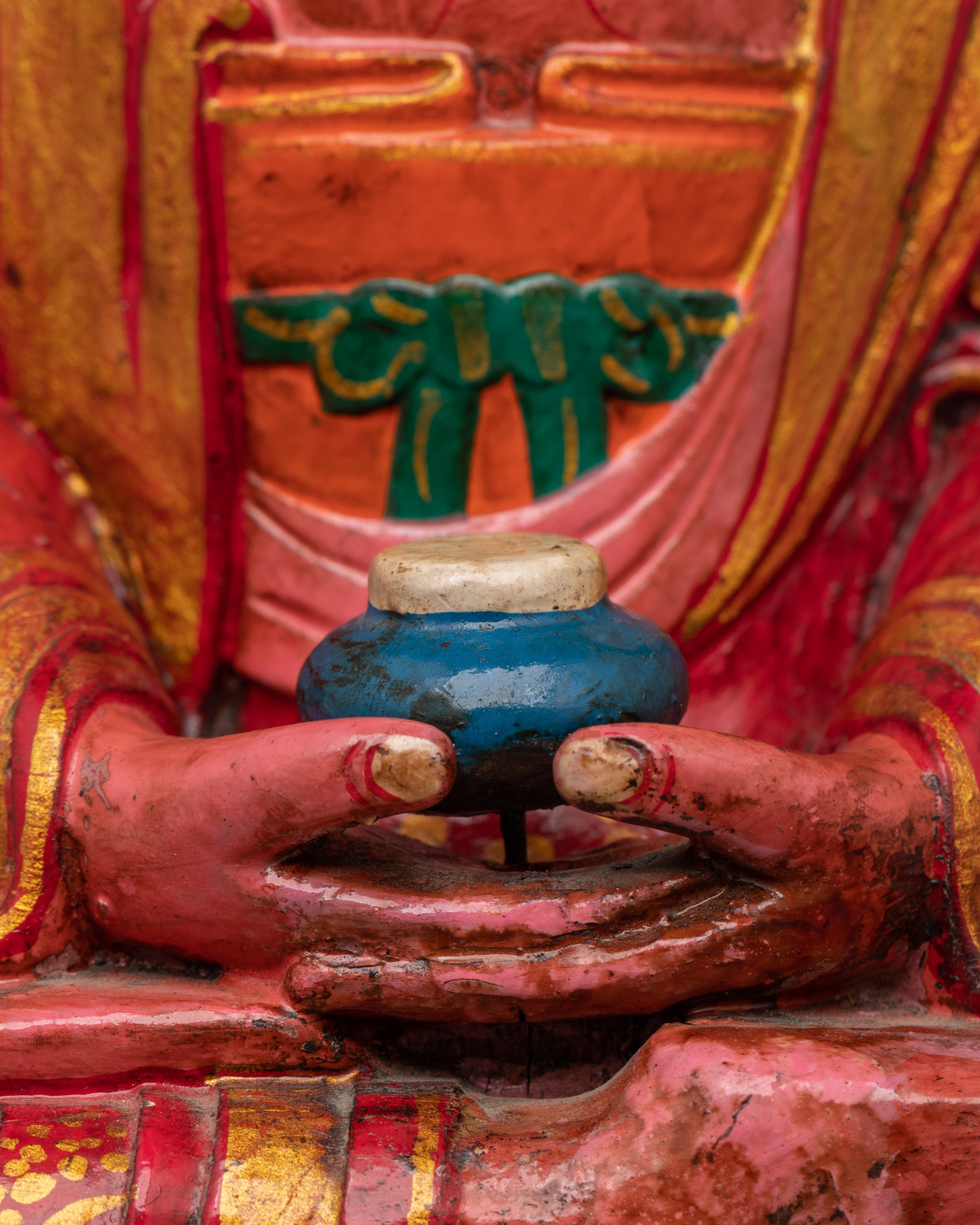 Amitabha Buddha Wooden Statue | Symbol of Infinite Light & Wisdom
