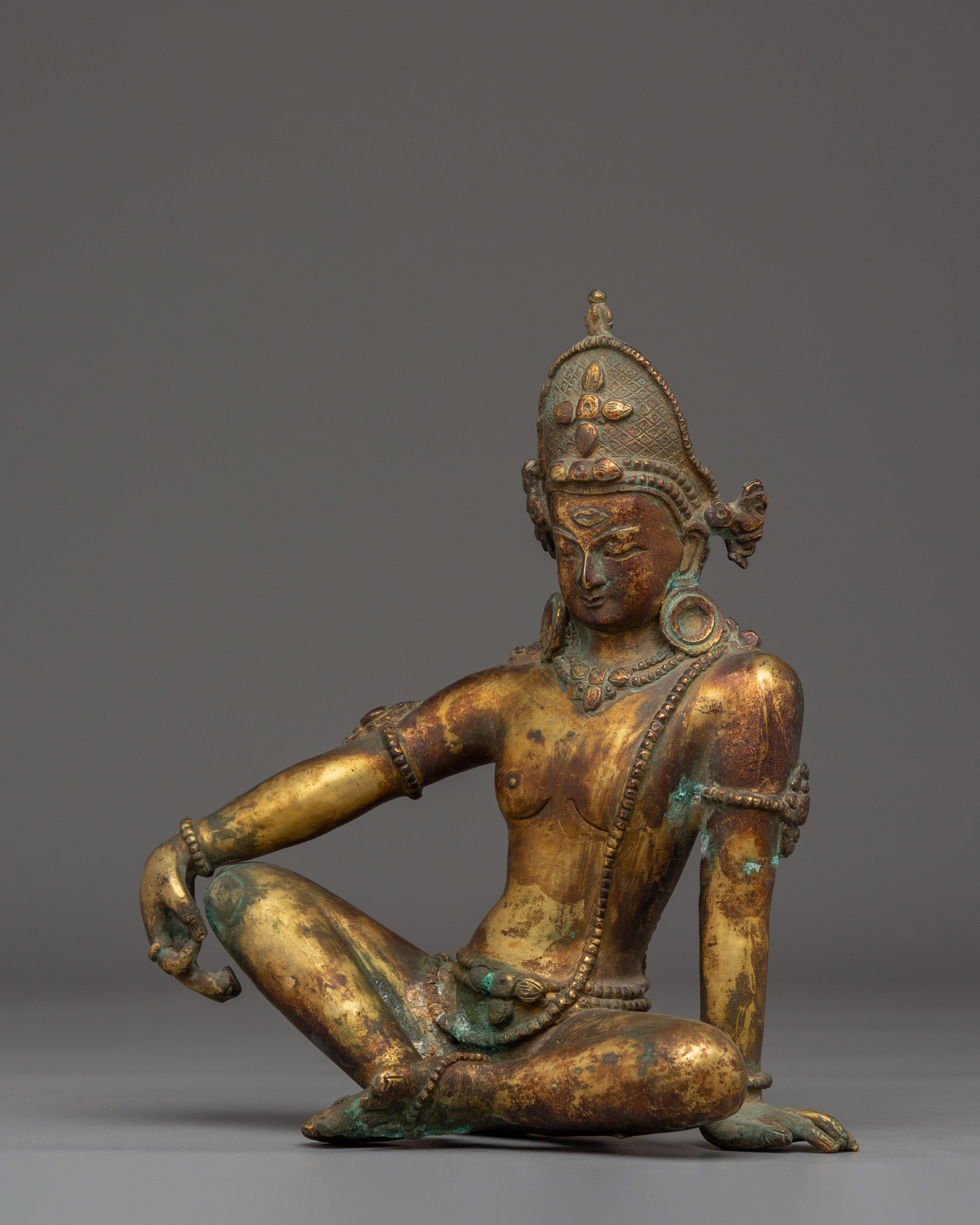 Lokeshwor Statue with Antique Finish | Guardian of Compassion and Peace