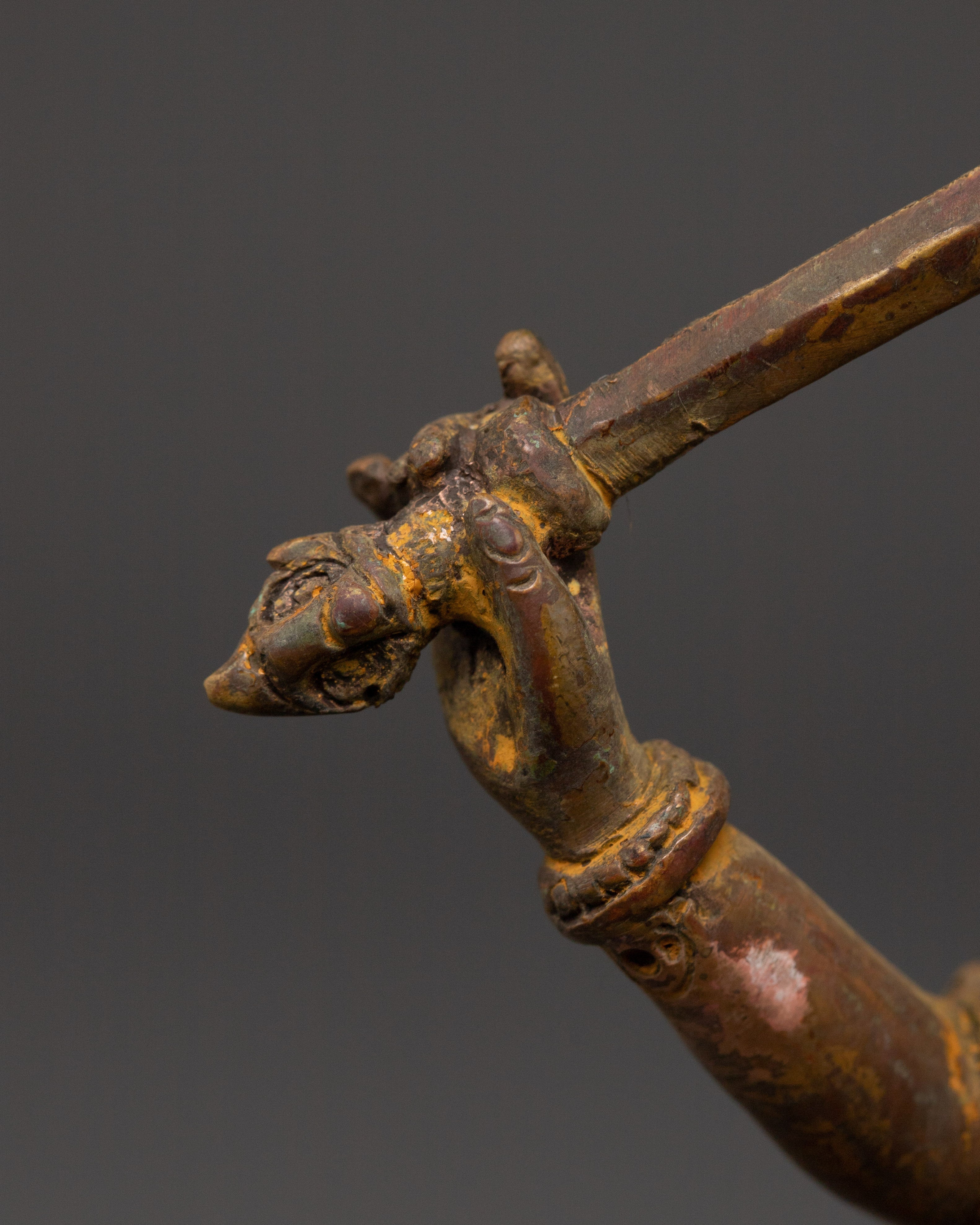 Manjushri, The Bodhisattva of Wisdom | Deity Wielding a Flaming Sword