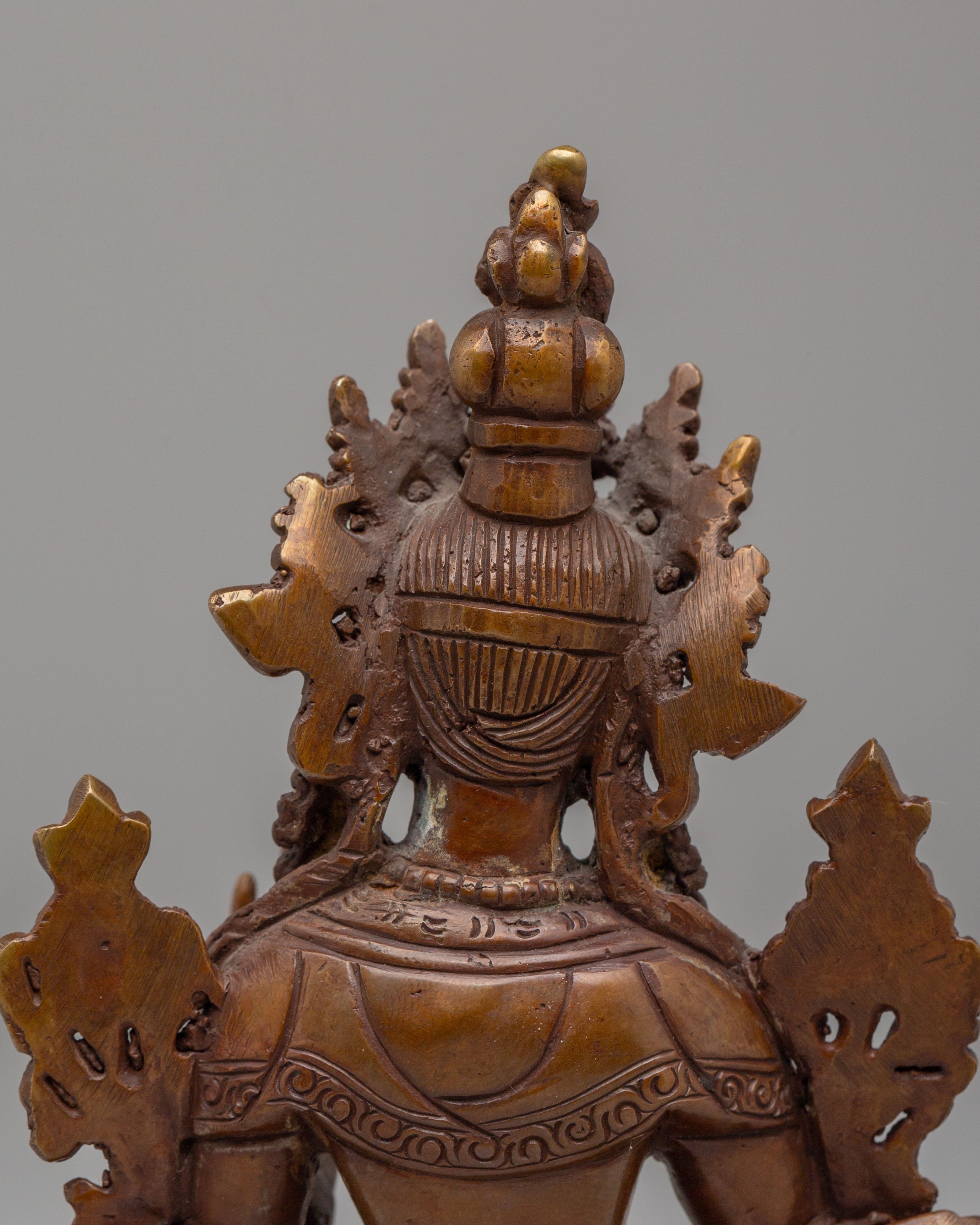 Green Tara Buddhist Altar Statue | Meditation and Altar Decor