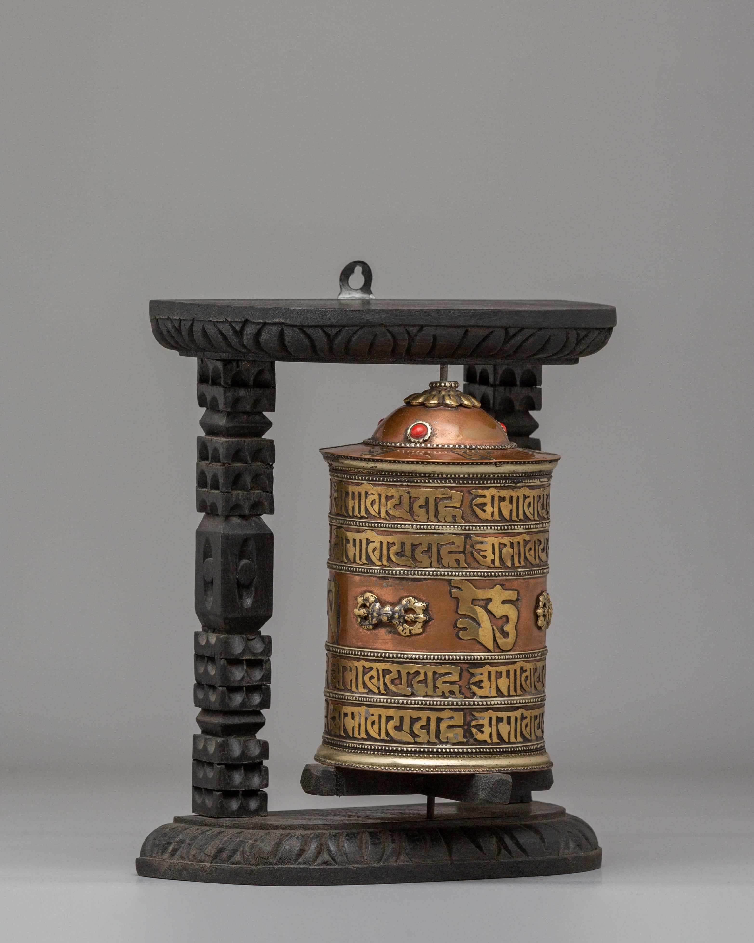 Buddhist Prayer Wheel For Altar | Tibetan Mantra Spinner