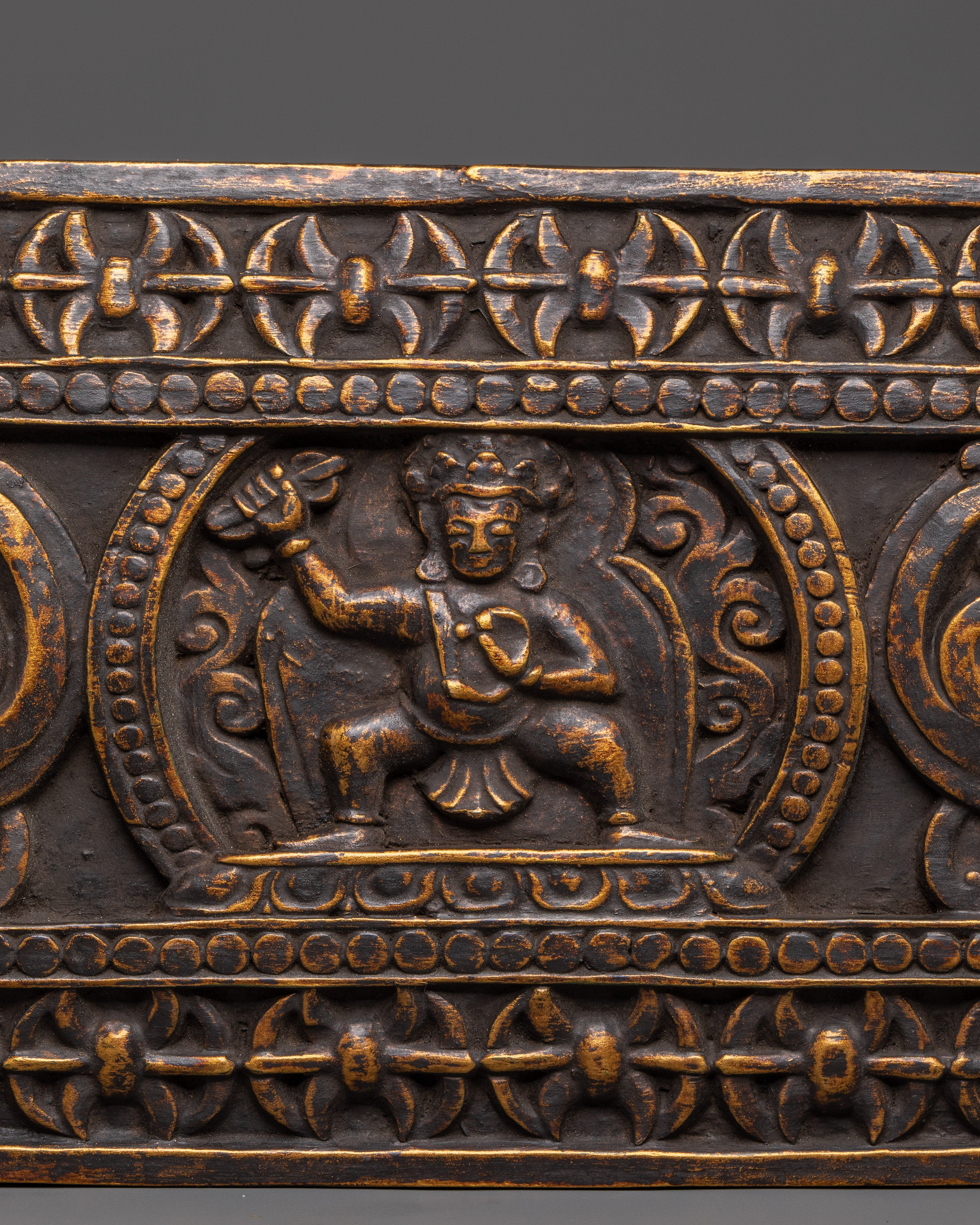 Handcrafted Traditional Brass Wall Hanging | Antique Finish Decorative Panel