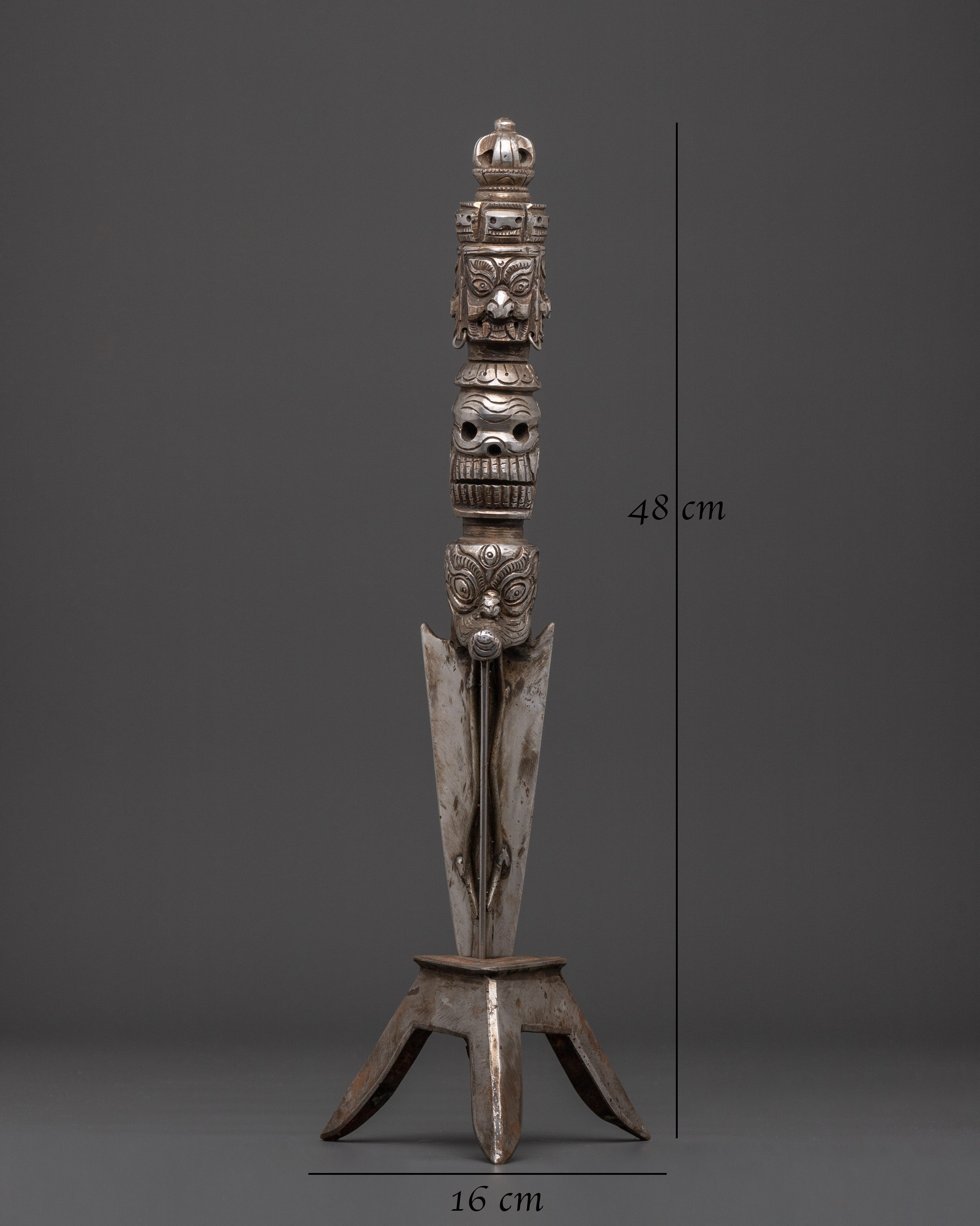 Sacred Ritual Phurba | Iron Dagger