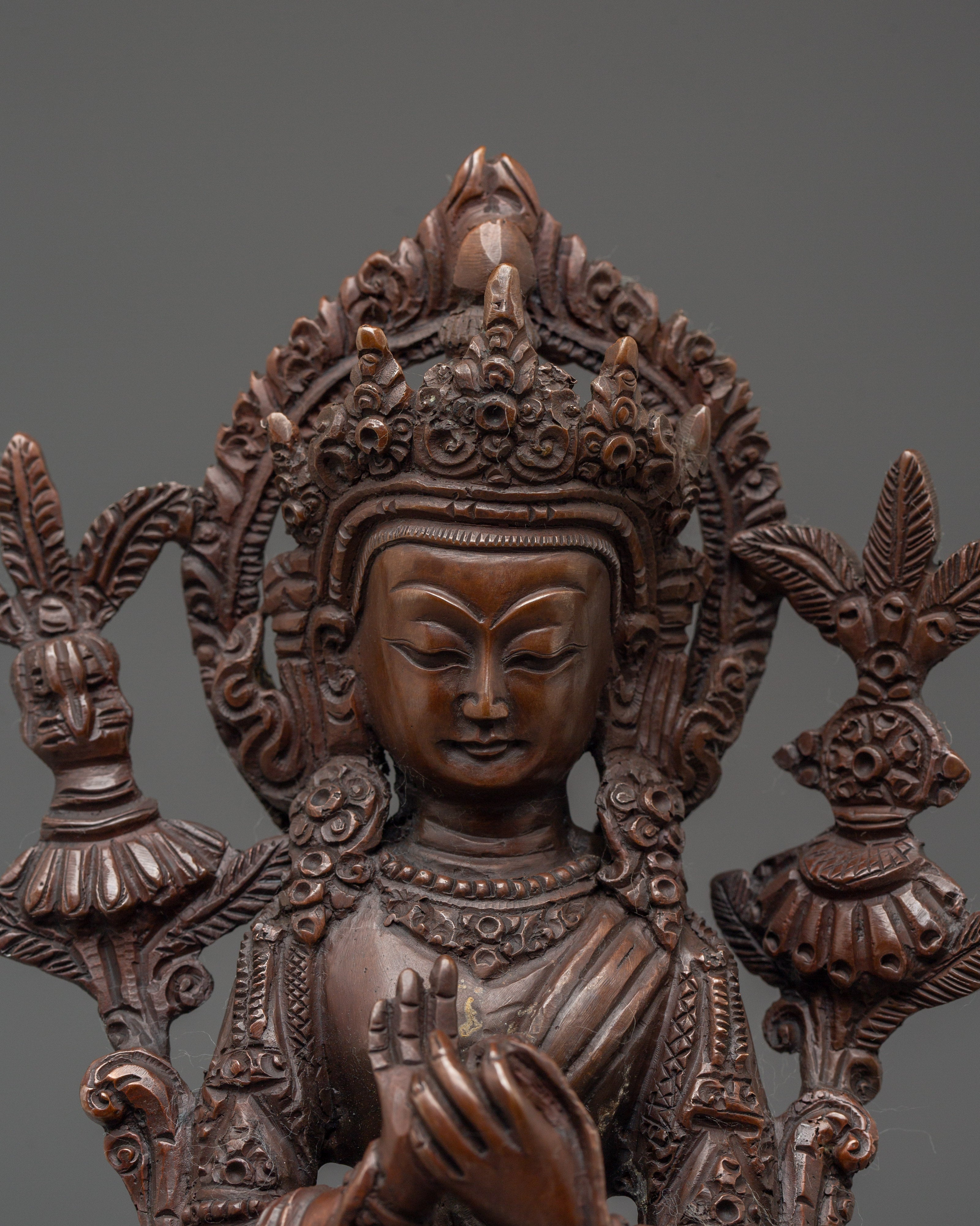 Future Buddha Maitreya Spiritual Statue | Buddhist Decor Artwork
