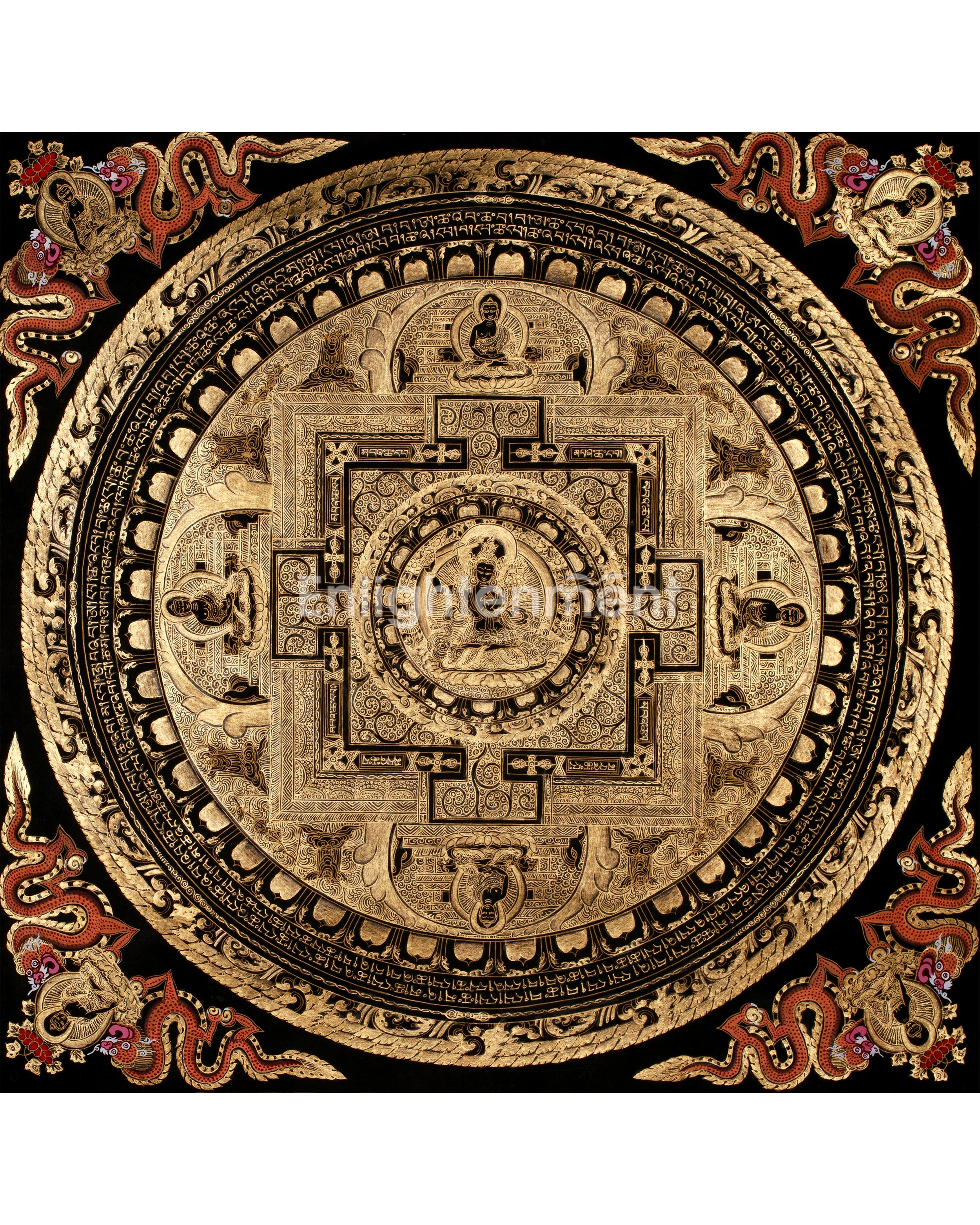 Manjushri Mandala Thangka | Unfolding the Path to Enlightenment