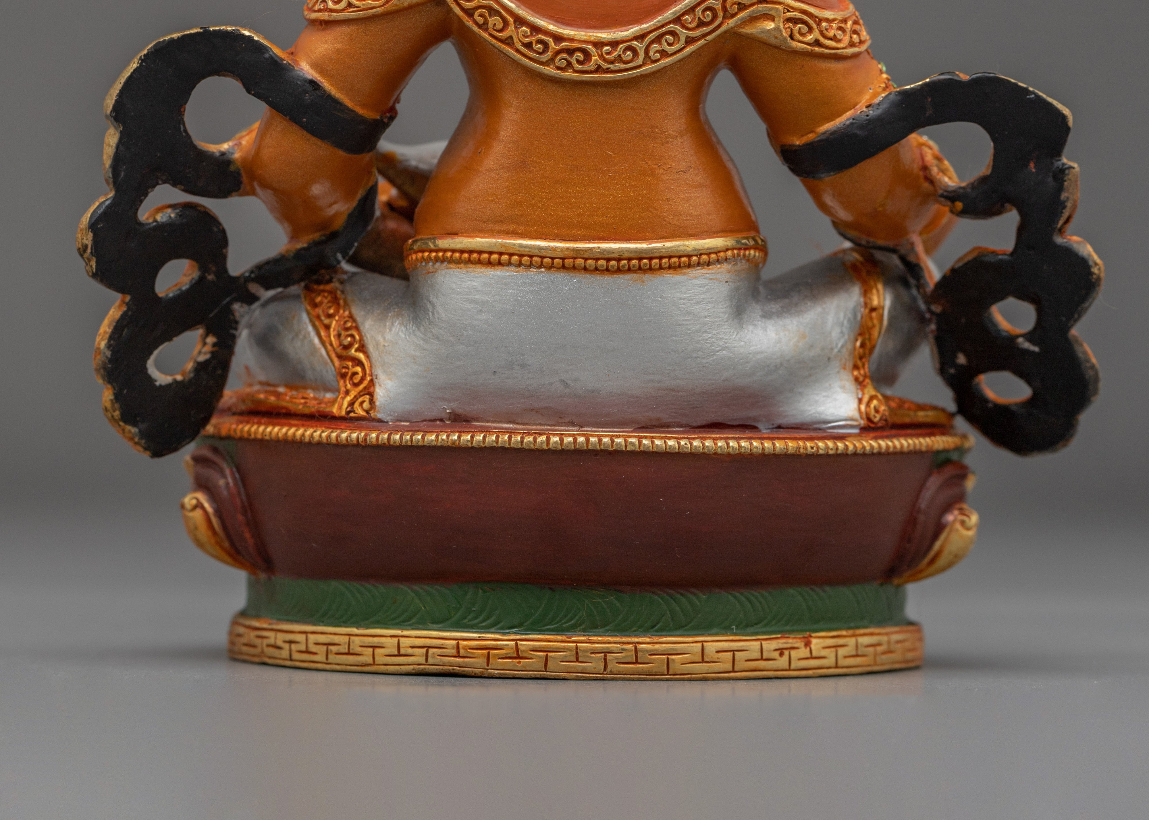 Copper Gold Plated Dzambhala Statue | Wealth Deity Sculpture