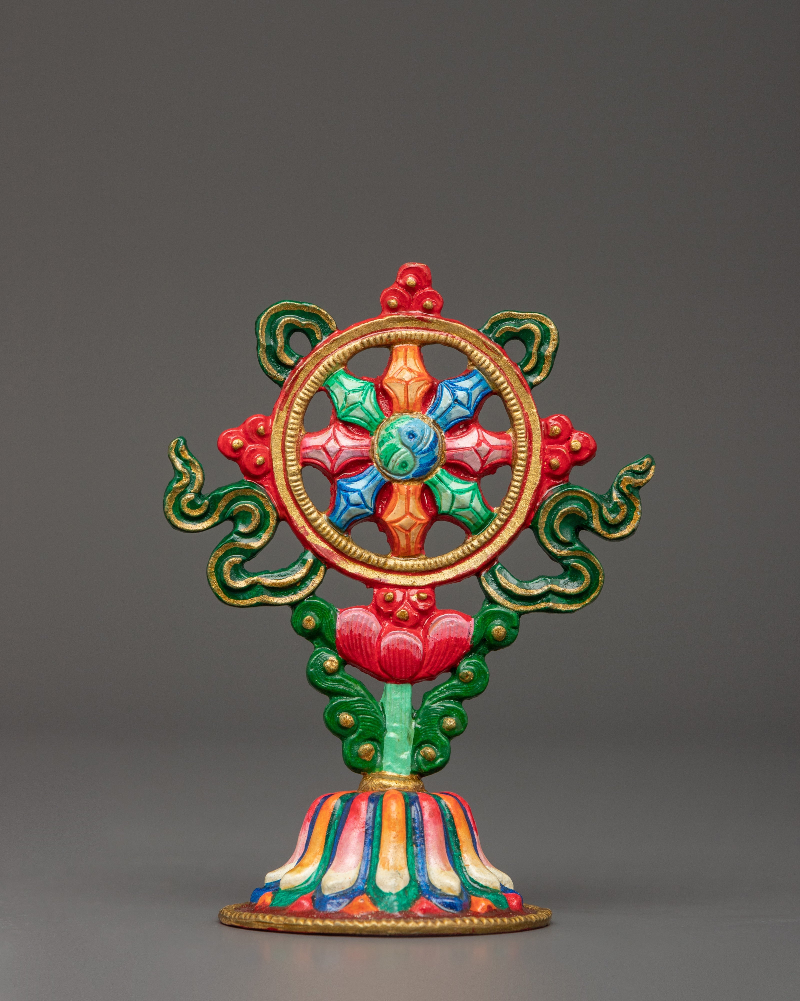 Colorful Buddhist 8 Auspicious Symbols | Buddhist Spiritual Decor