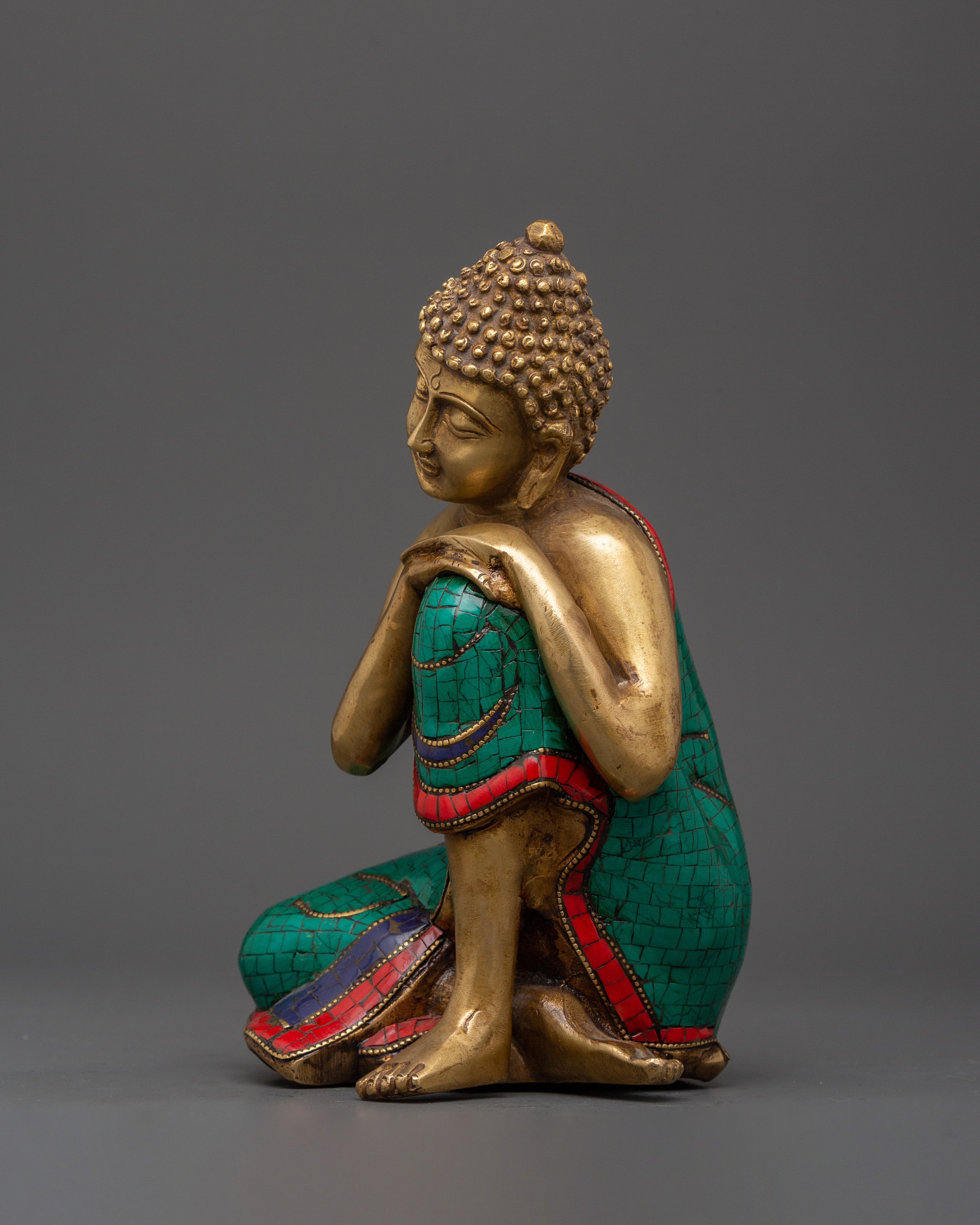 Peaceful Buddha Brass Statue | Handcrafted Meditation Decor