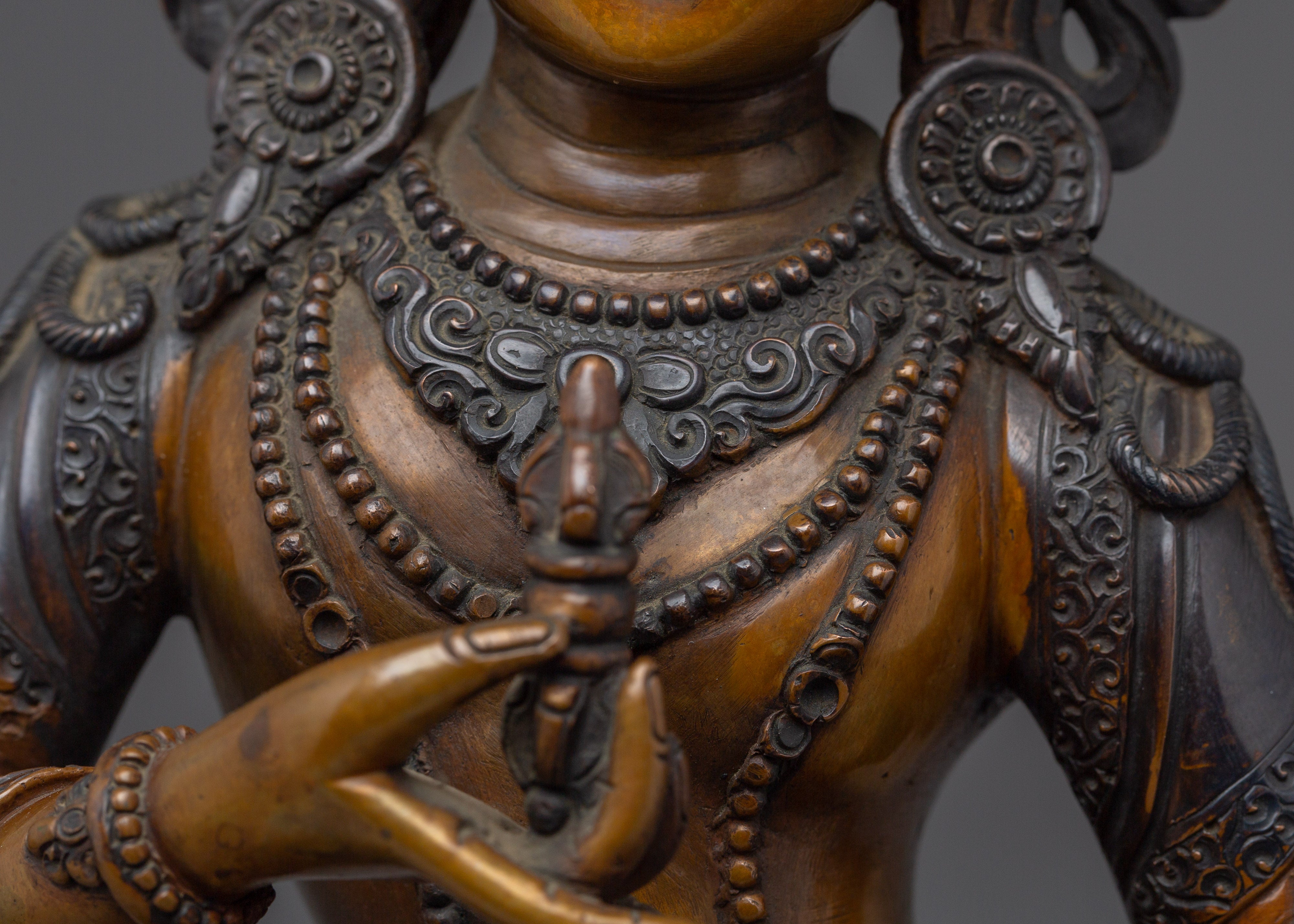 Vajrasattva Buddhist Deity Statue | Tibetan Deity of Purification & Healing