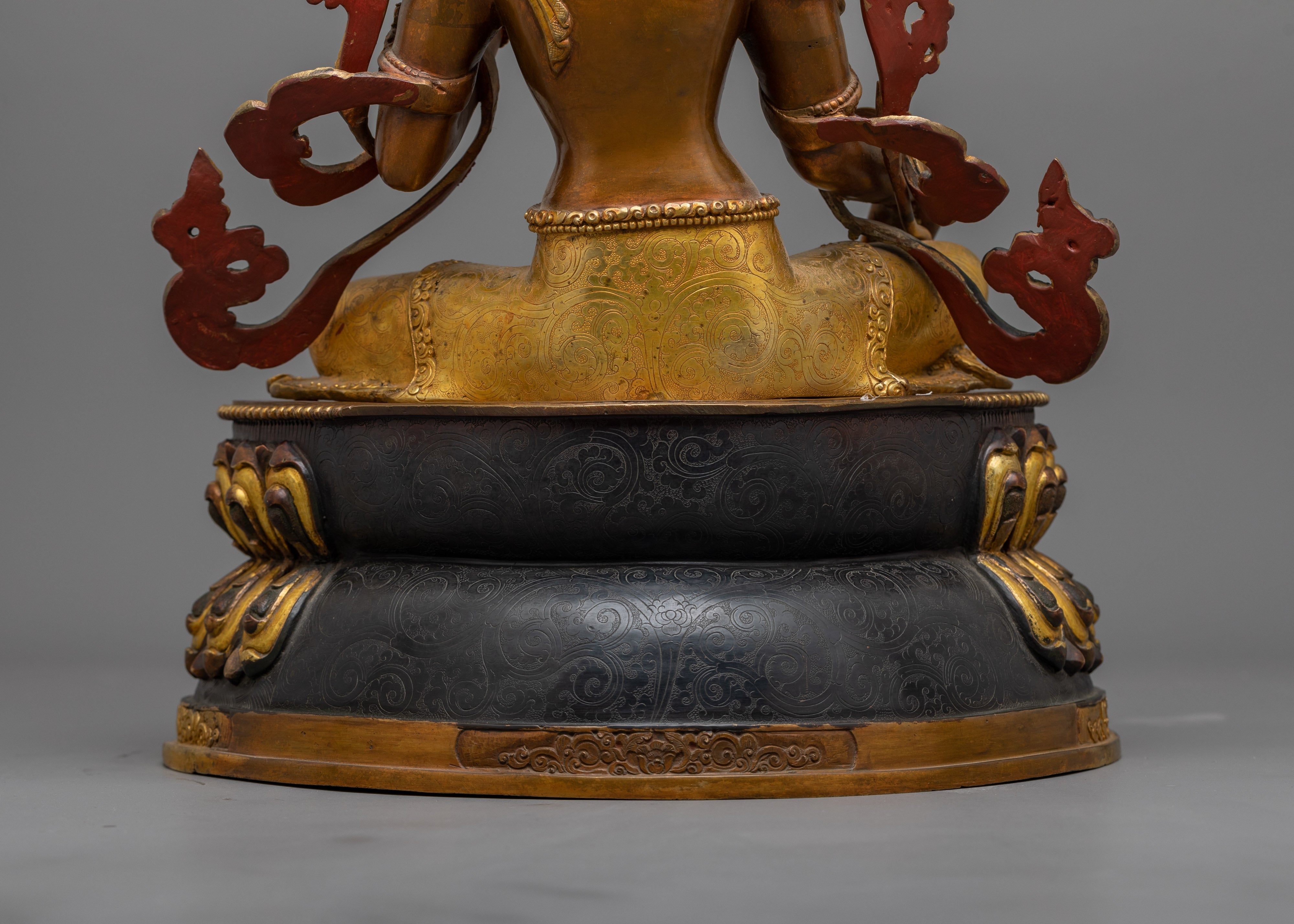 Green Tara Mother of Liberation Sculpture | Embodiment of Compassion and Generosity