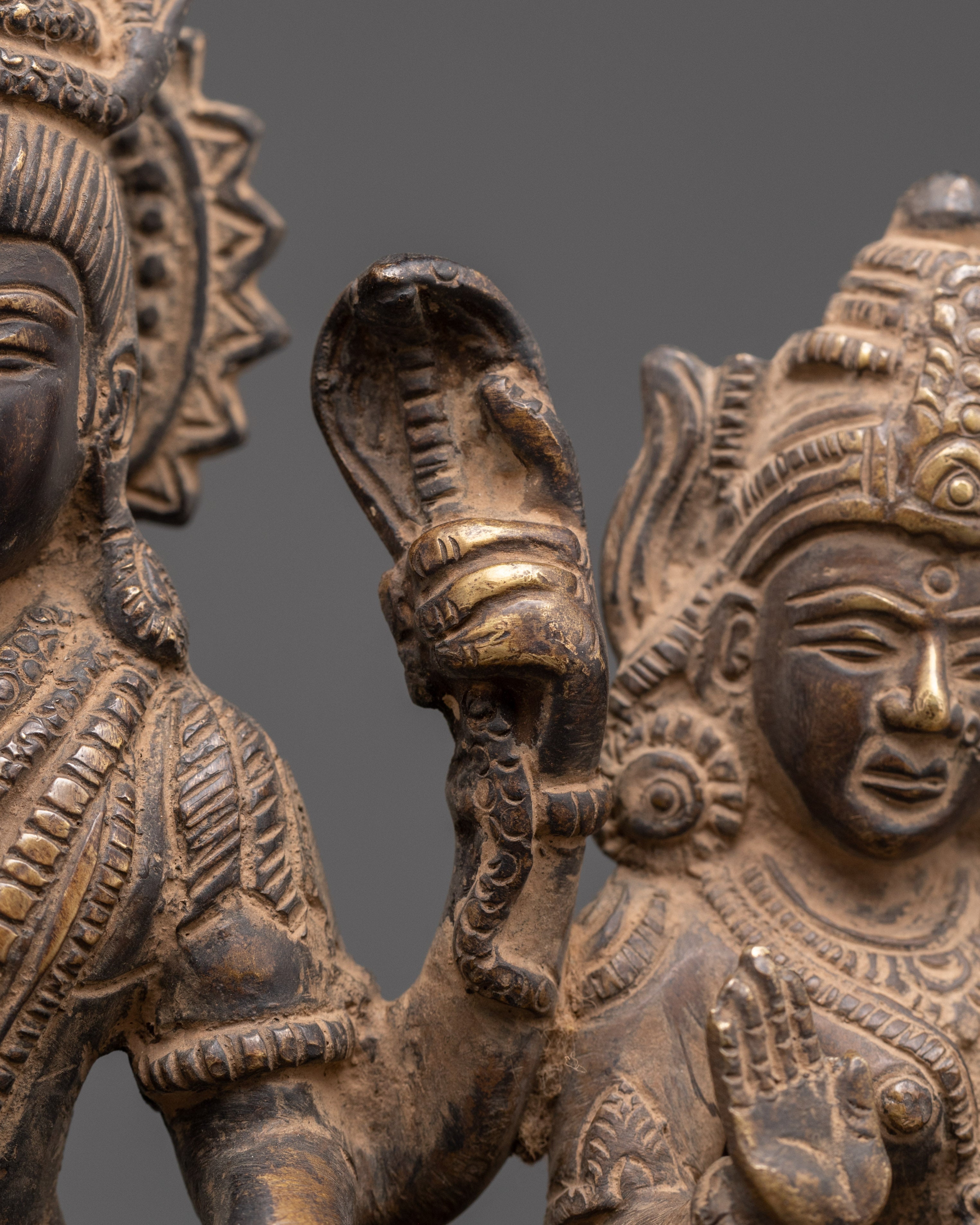 Handmade Shiva Family Statue | Lord Shiva, Parvati & Ganesha