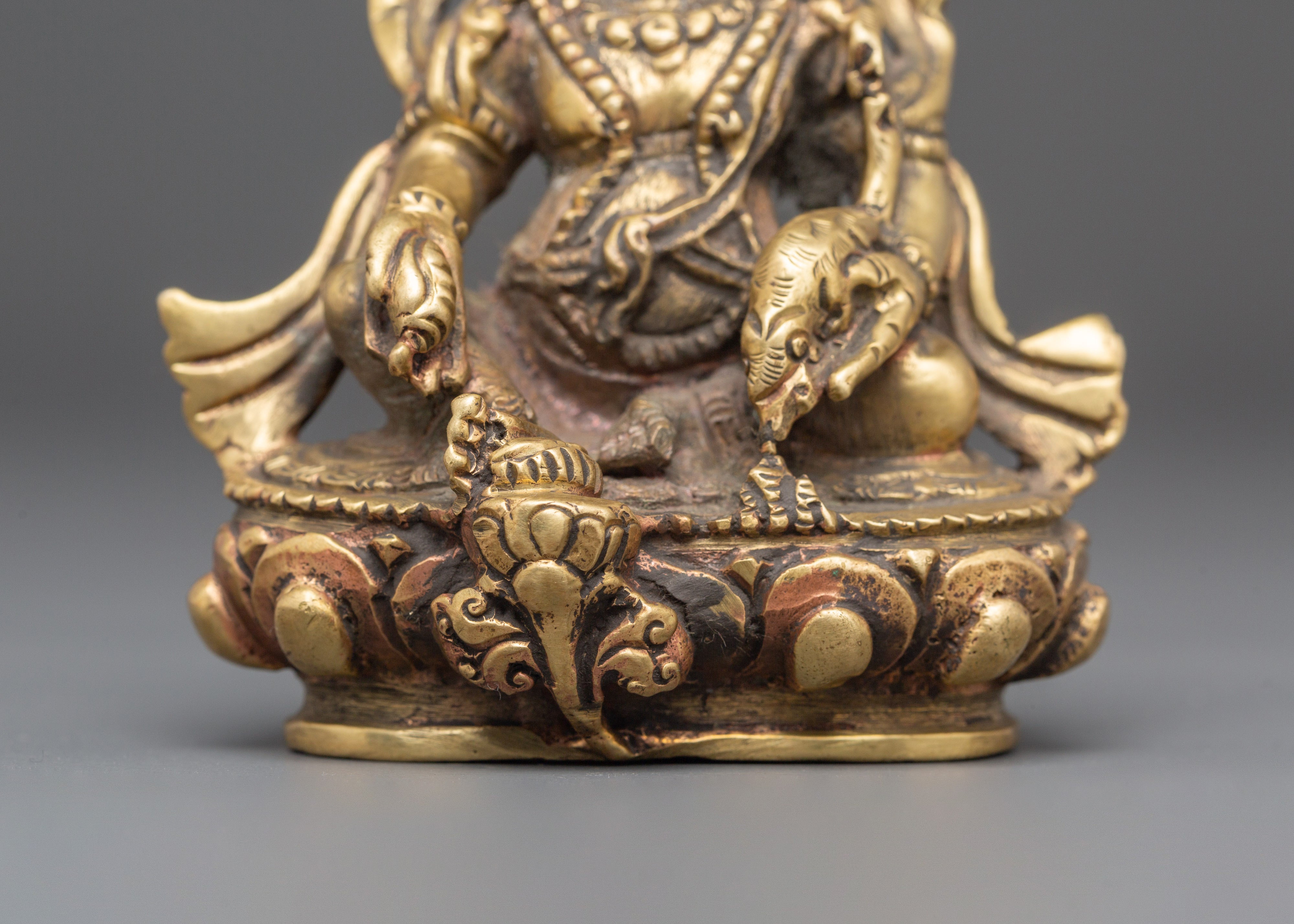 Hand-Crafted Wealth Deity Dzambhala Statue | Symbol of Prosperity and Abundance