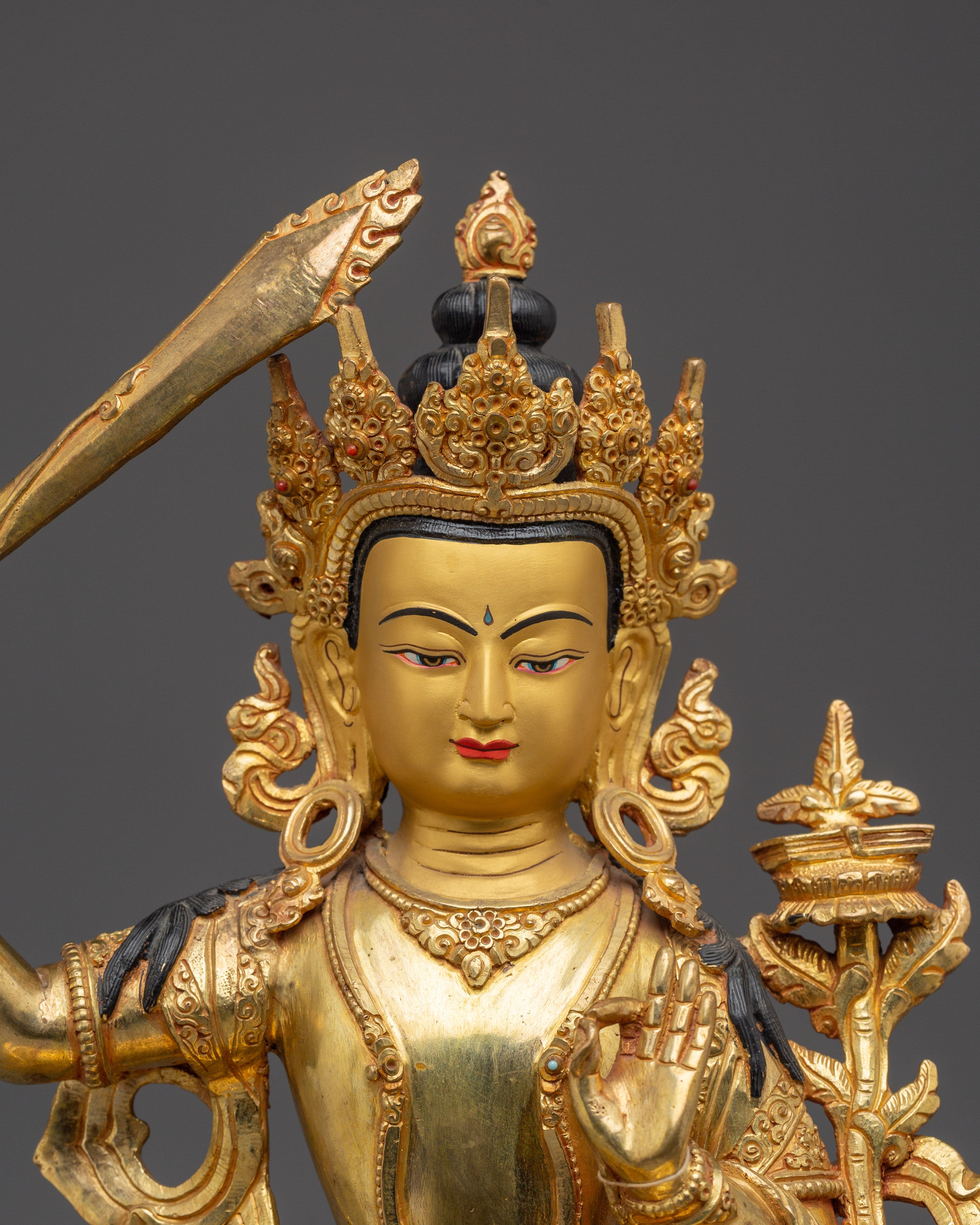 Meditation Deity Manjushri Statue | Symbol of Knowledge and Clarity